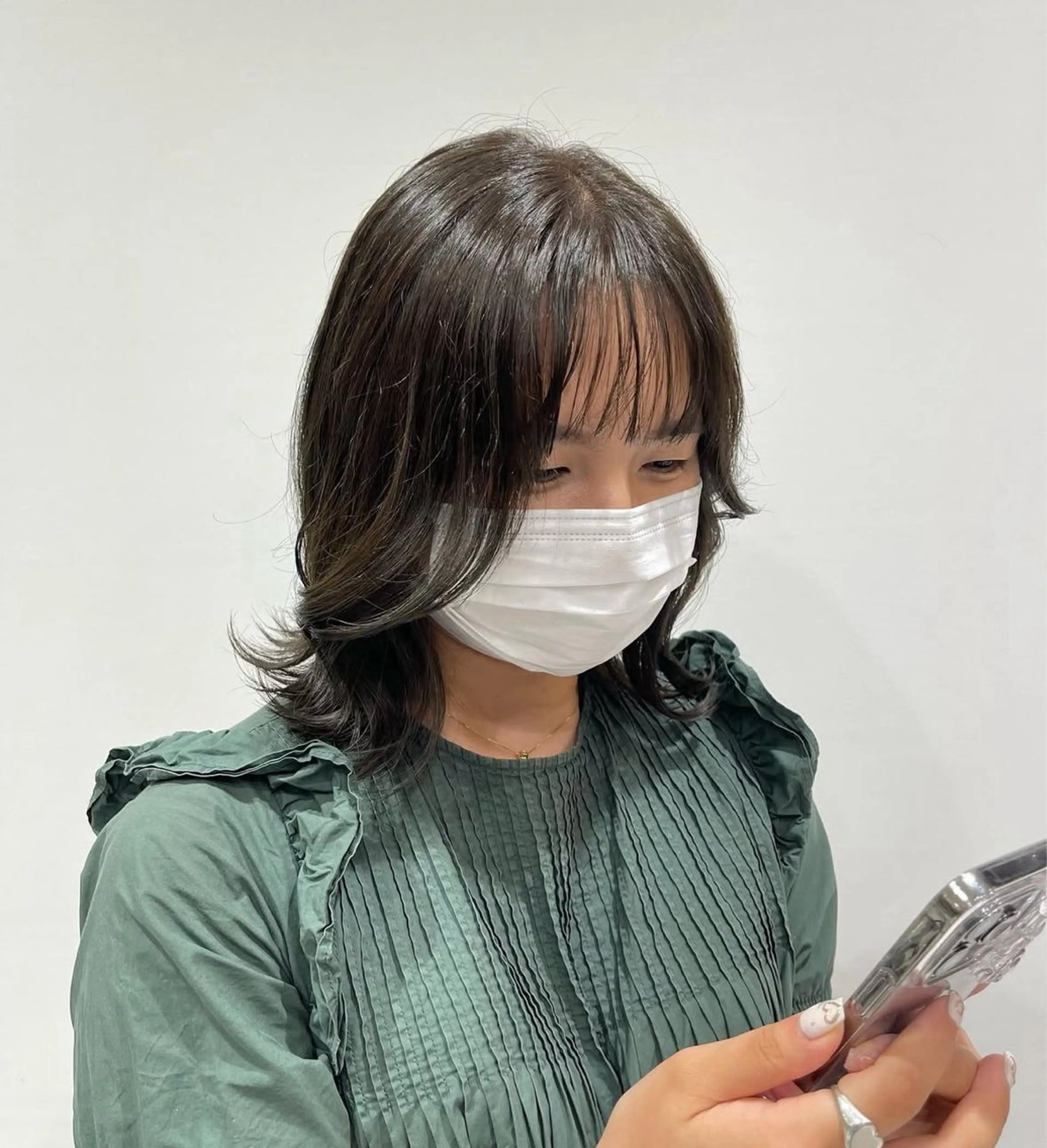 ブリーチ無しフルカラーの写真