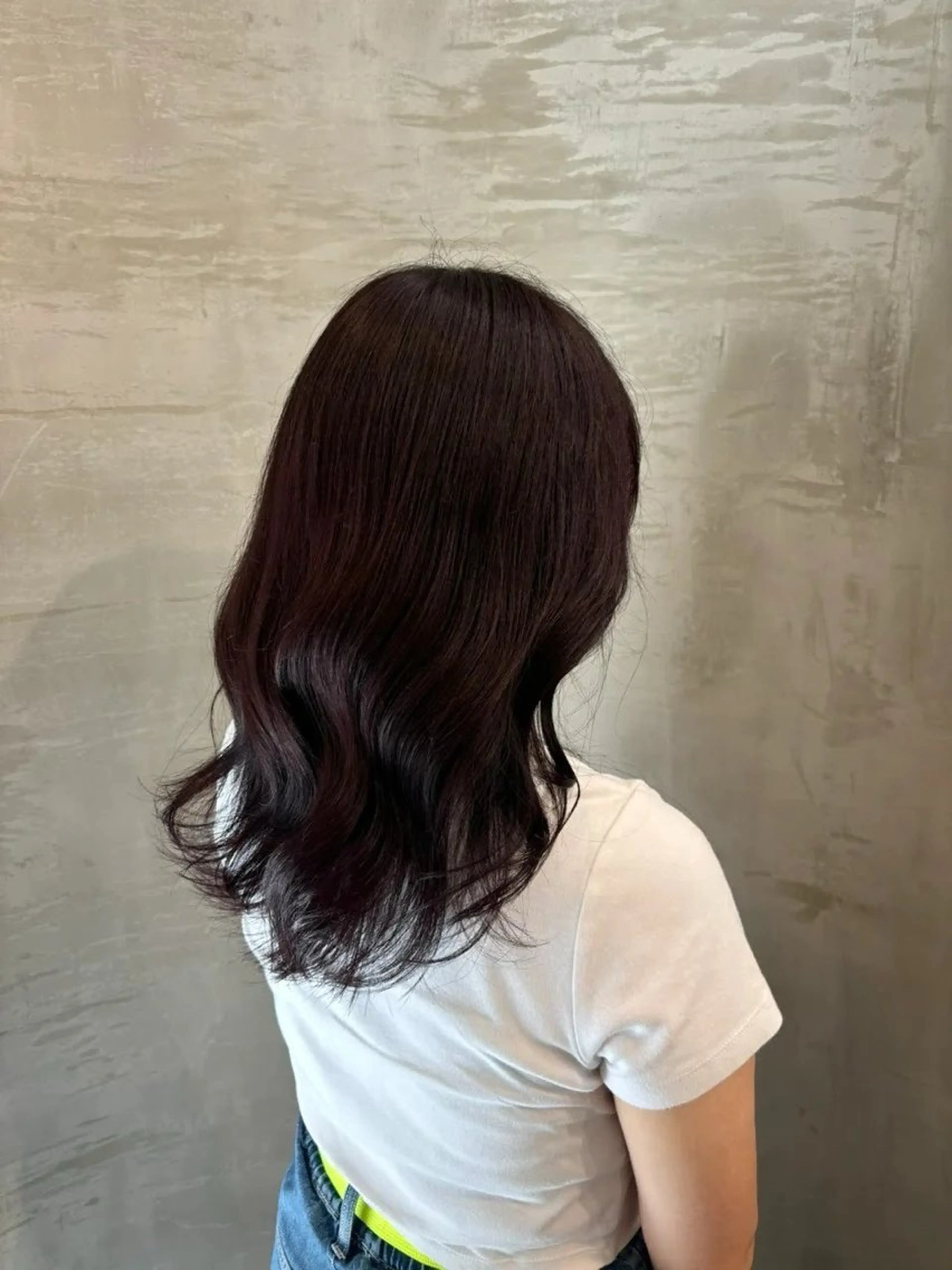 セミロング カラー るな ／nabi 船橋のヘアスタイル