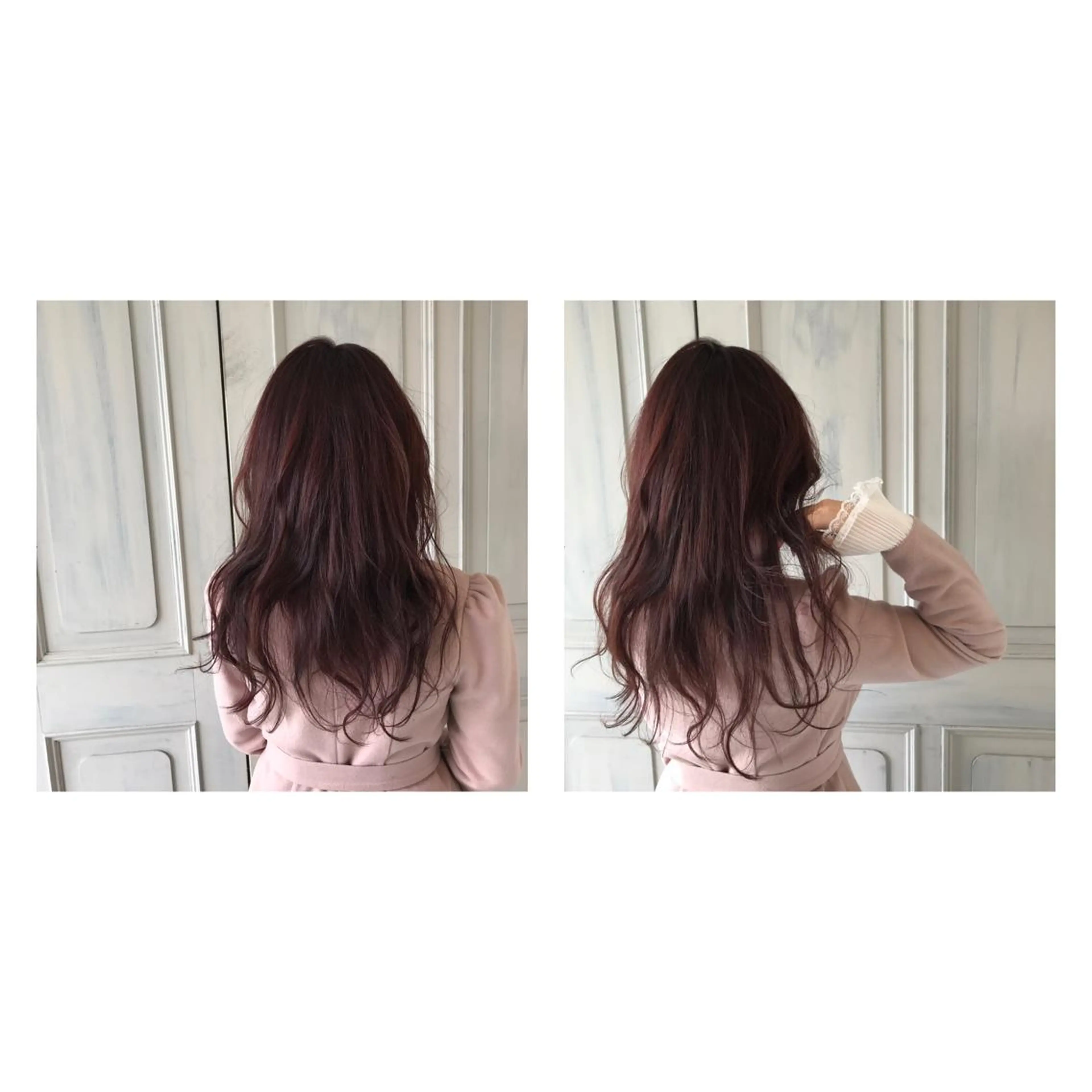 ロング カラー レッドカラー Jill franc ＿ ayanoのヘアスタイル