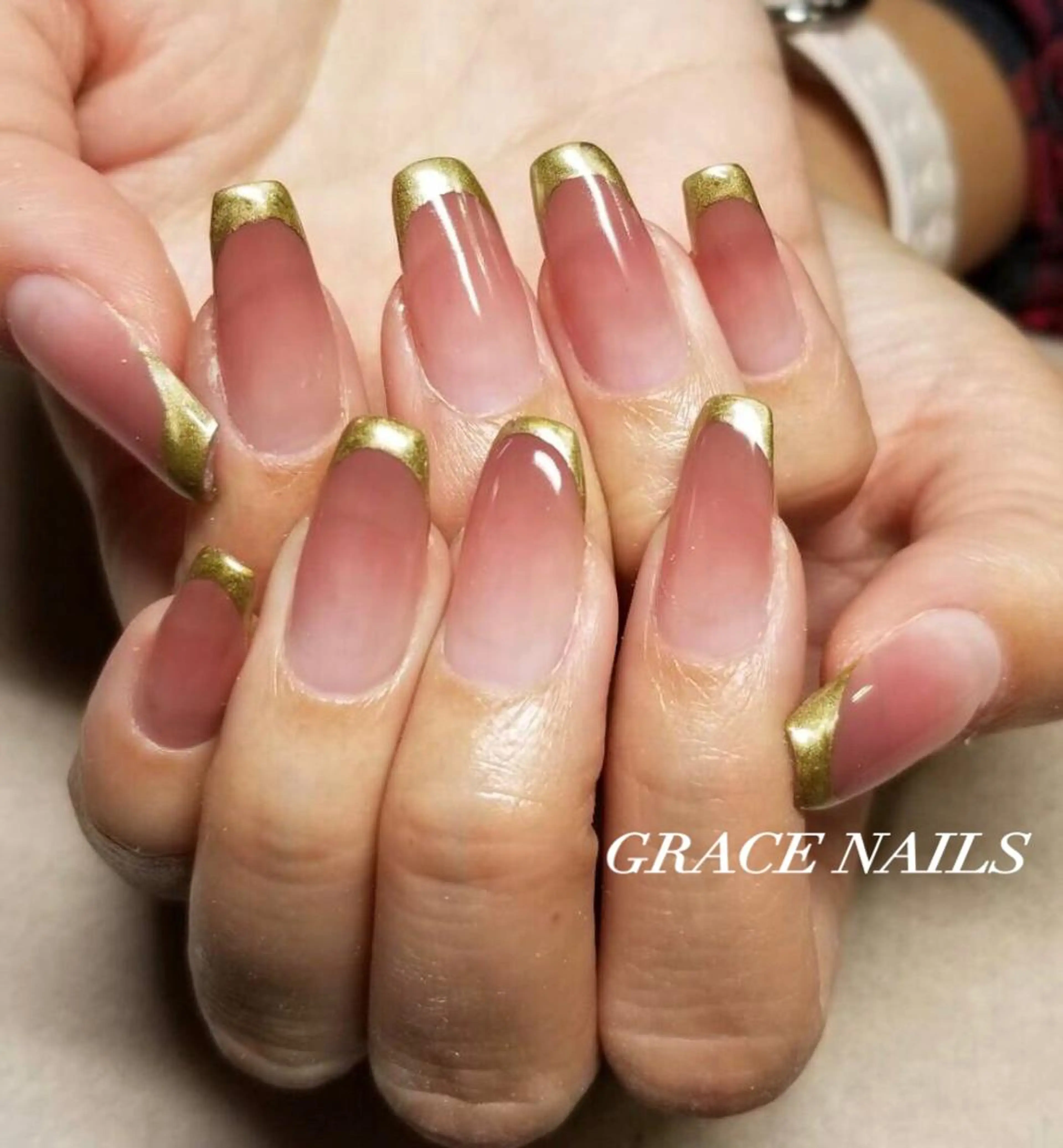 ネイル フレンチネイル グラデーション GRACE NAILSのネイルデザイン
