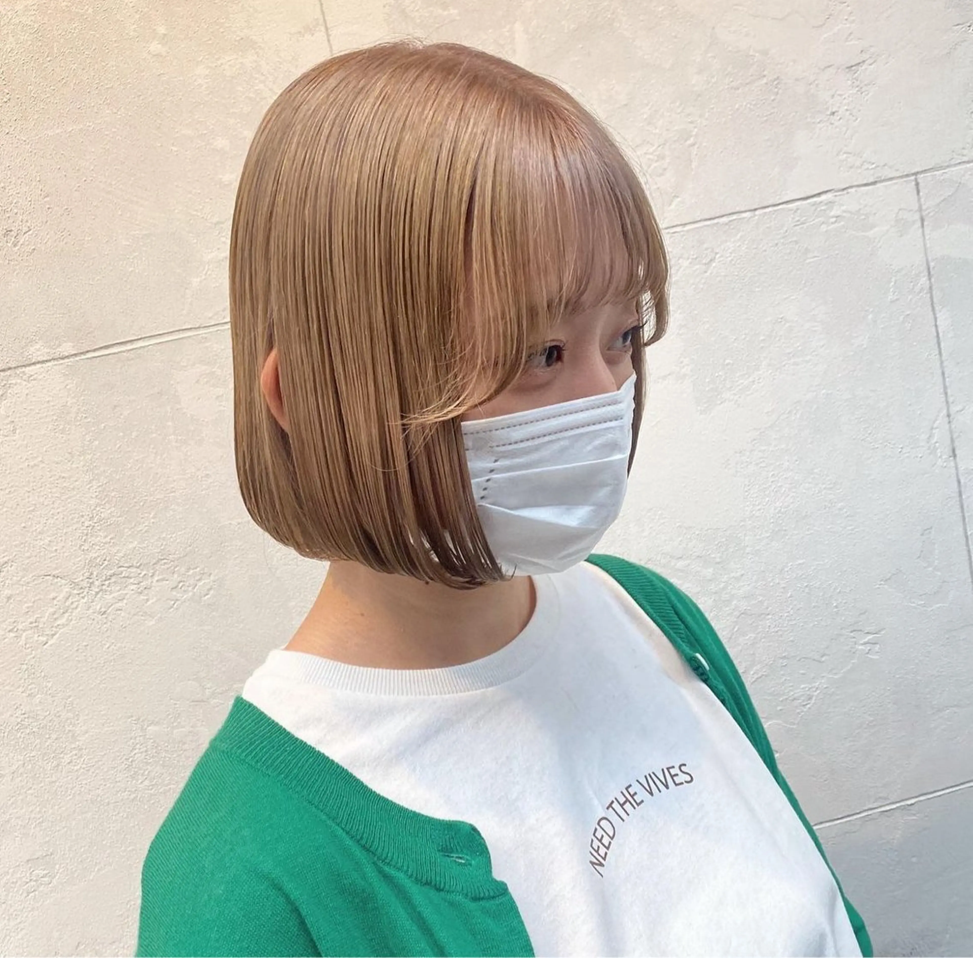 ショート カラー ベージュカラー ミルクティーベージュ ボブ カット トリートメント ヘッドスパ 浜野 真貴のヘアスタイル