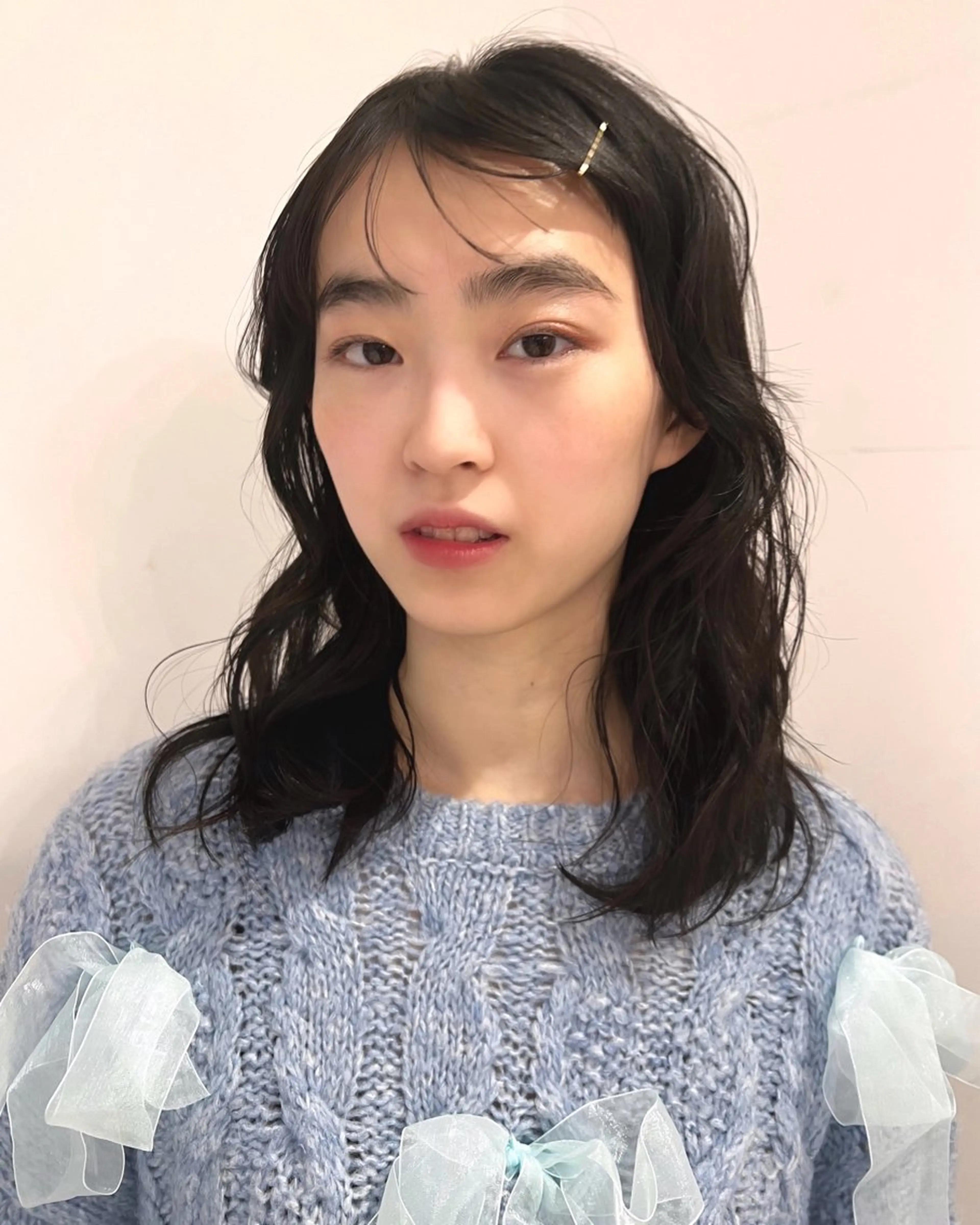 セミロング カラー ヘアカラー 韓国ヘア 🎀華澄のヘアスタイル