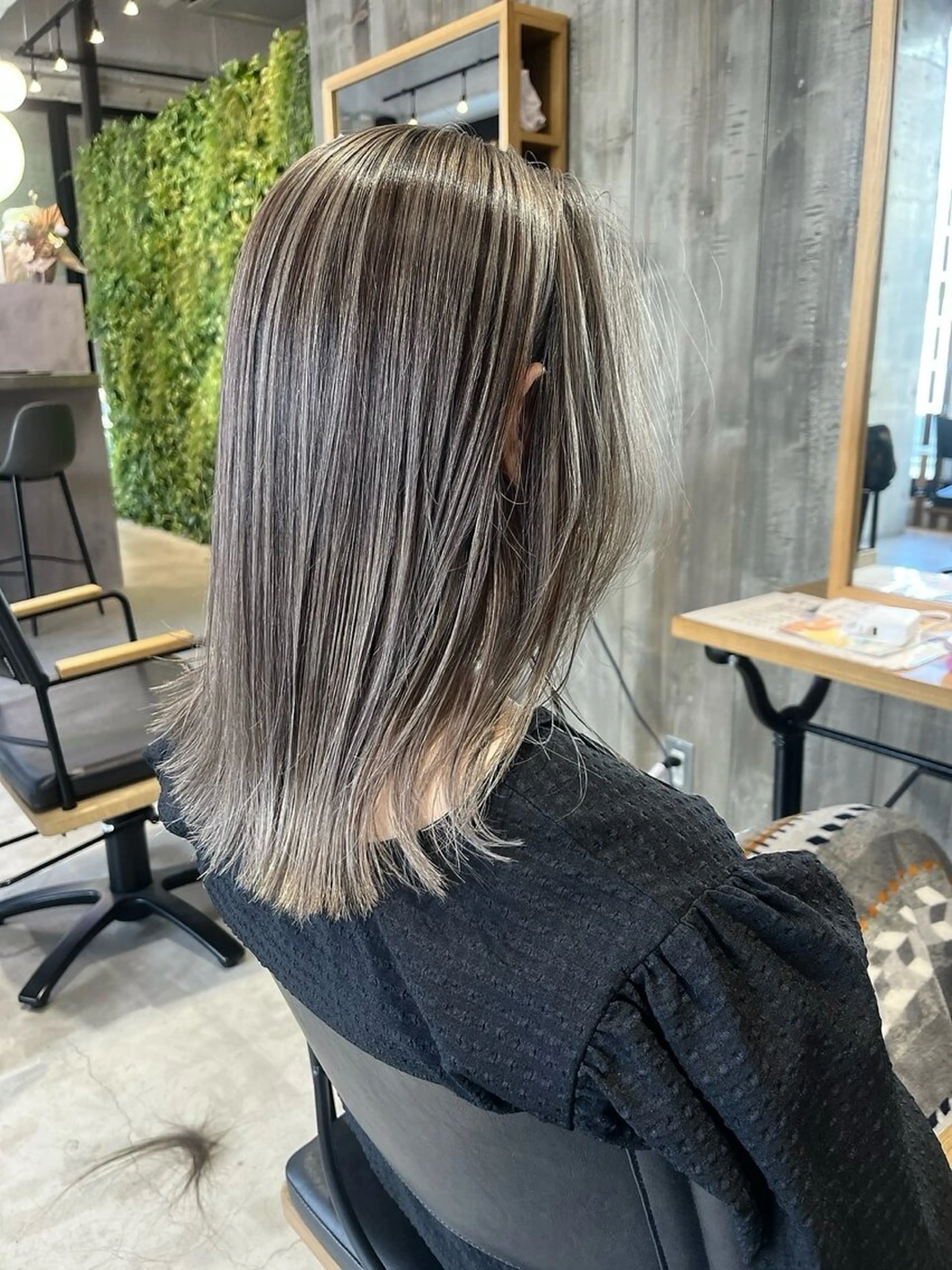 セミロング カラー バレイヤージュ レイヤーカット カット ヘアカラー haruka ♡レイヤー/透明感のヘアスタイル