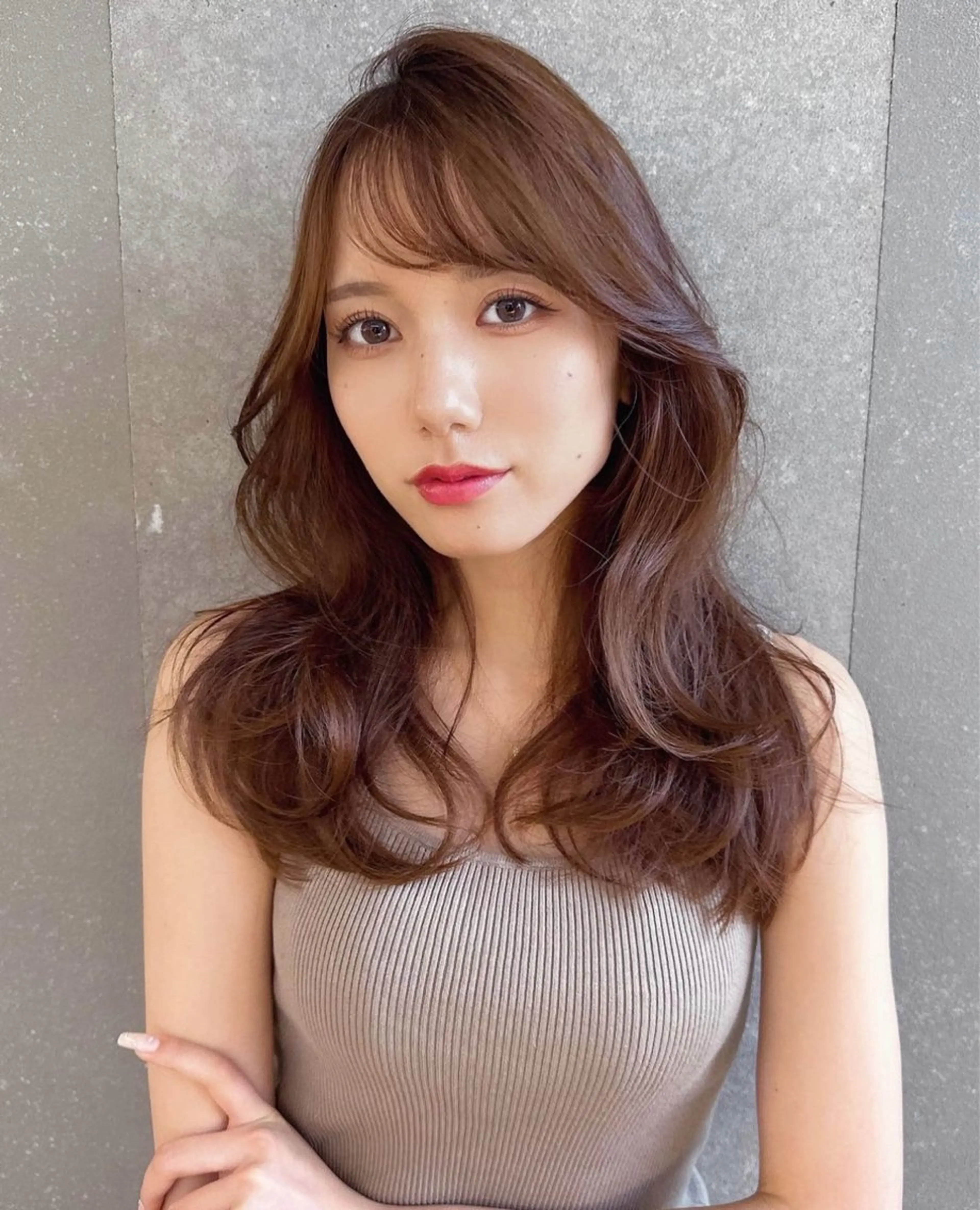カラー ❤️ブリーチなし💚 ダブルカラー平野実花のヘアスタイル