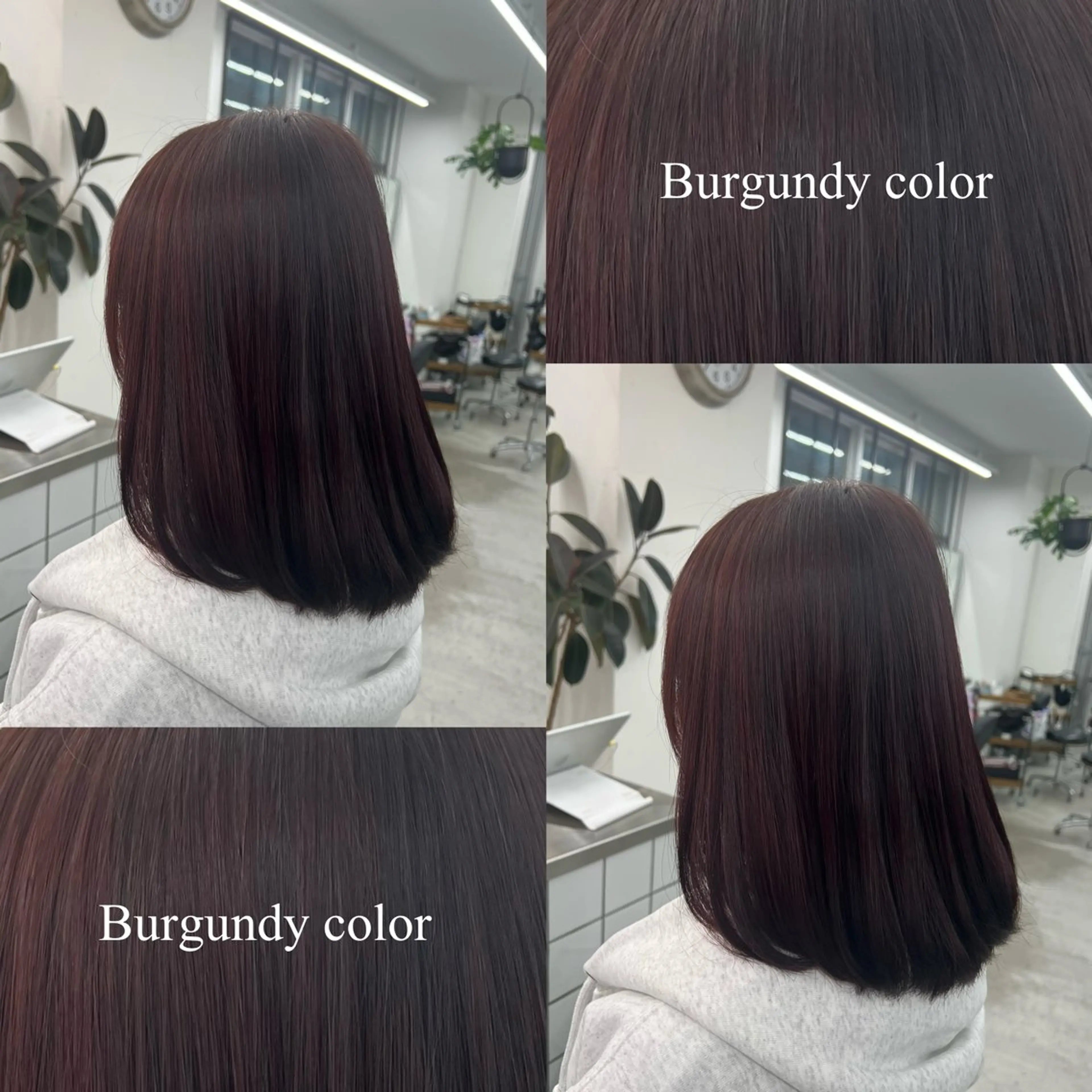 ミディアム カラー ボルドーカラー 透明感カラー レッドカラー カット ヘアカラー 🌷︎あすか🌷 JILLSTUDIOのヘアスタイル