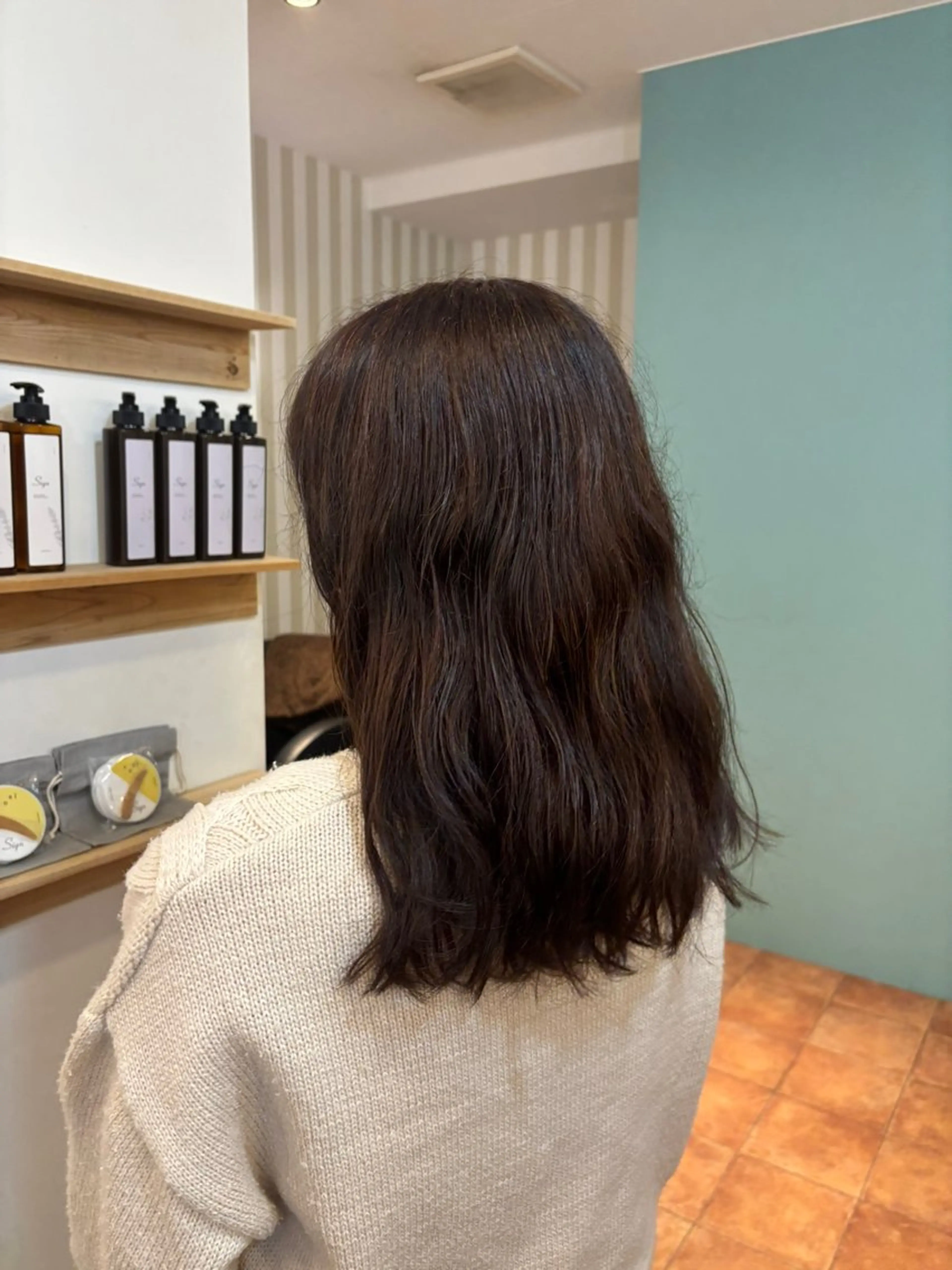 カラー ブラウンカラー ヘアカラー 國原 くるみのヘアスタイル