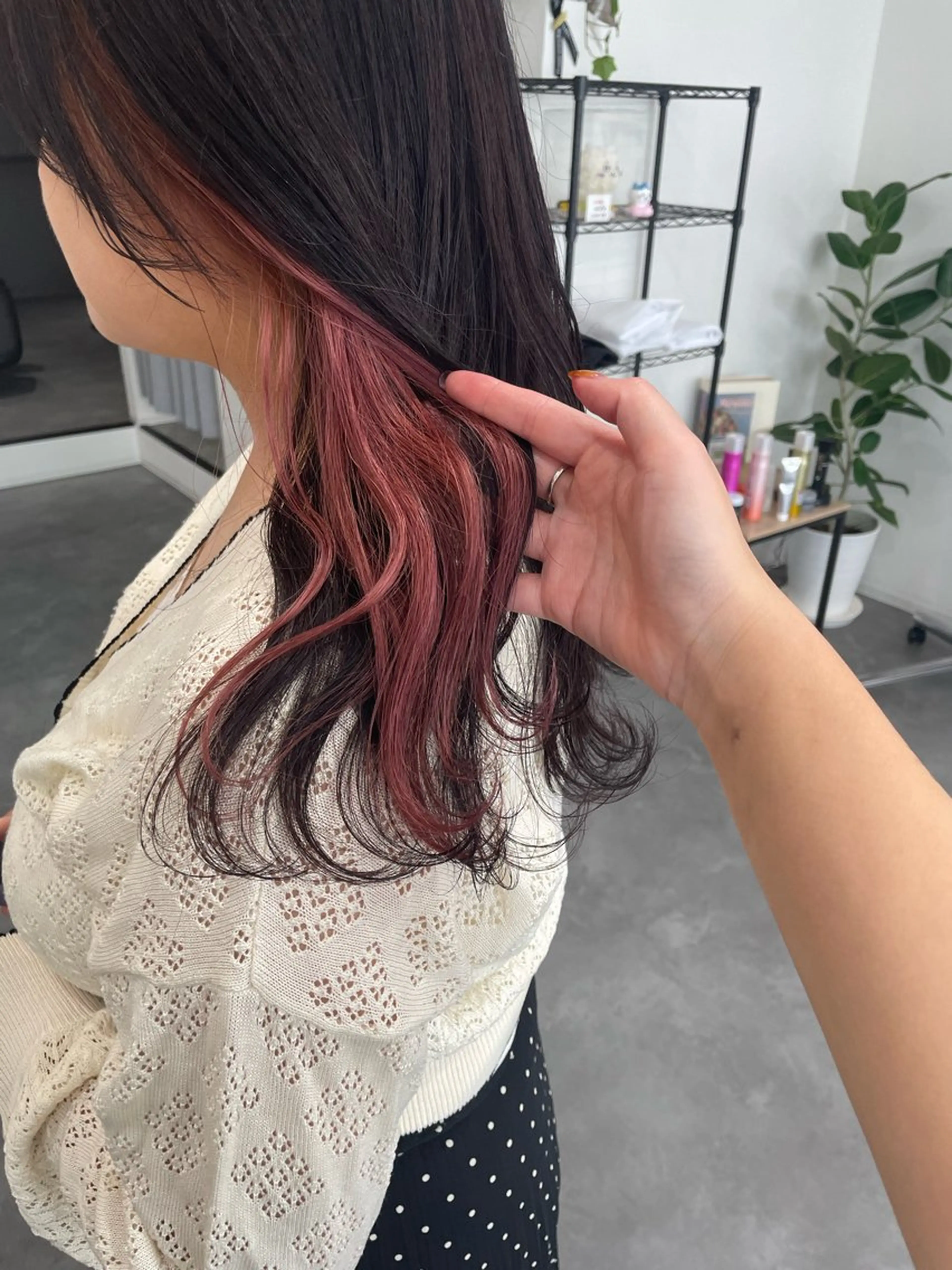 巻いても可愛い🌸インナーカラー＋全体カラー＋クイックトリートメントの写真