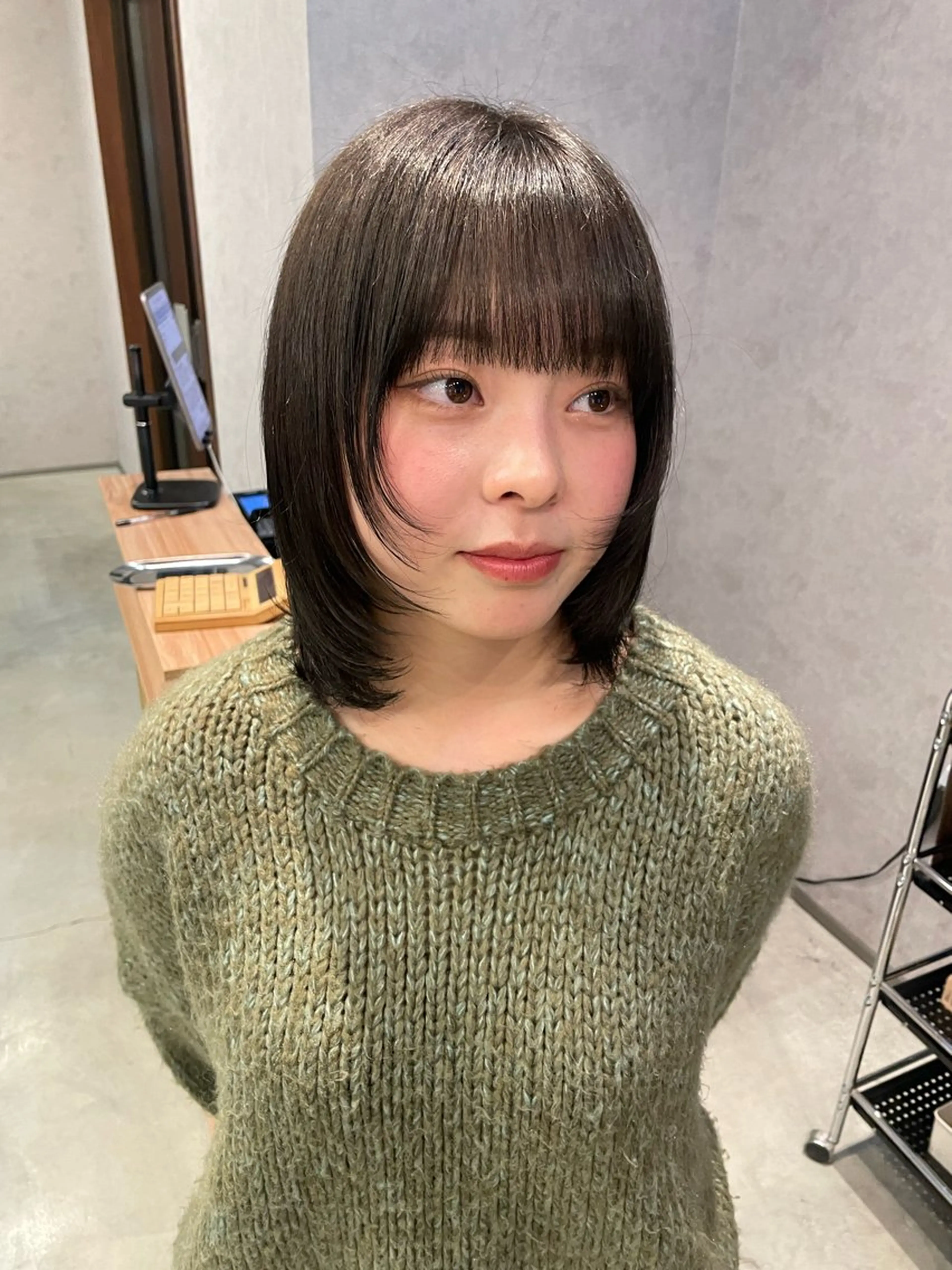 カラー ブラウンカラー オリーブブラウン ヘアカラー 透明カラー/レイヤー misaki °*のヘアスタイル