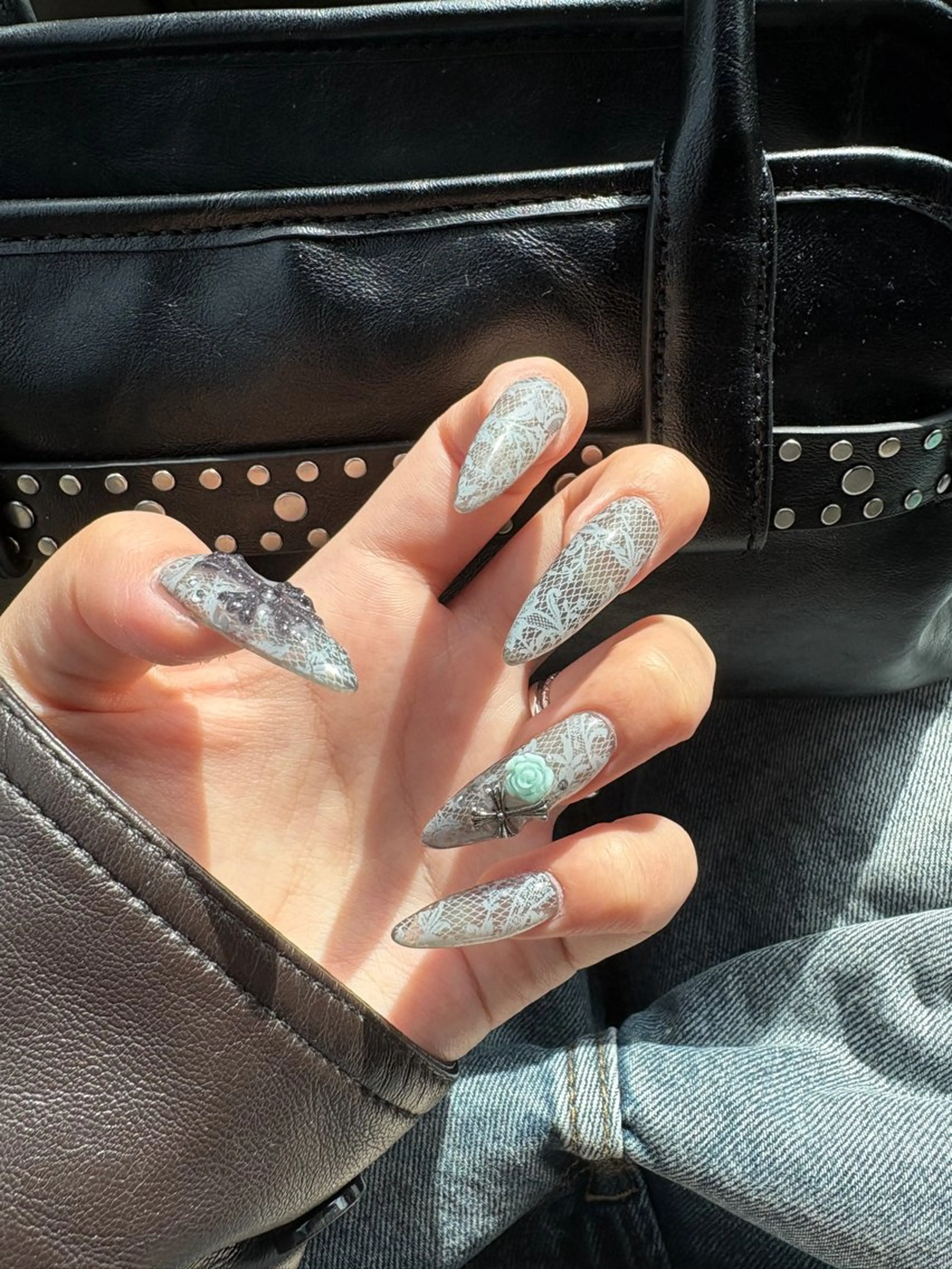 ネイル レース ハンドネイル yu zuのネイルデザイン