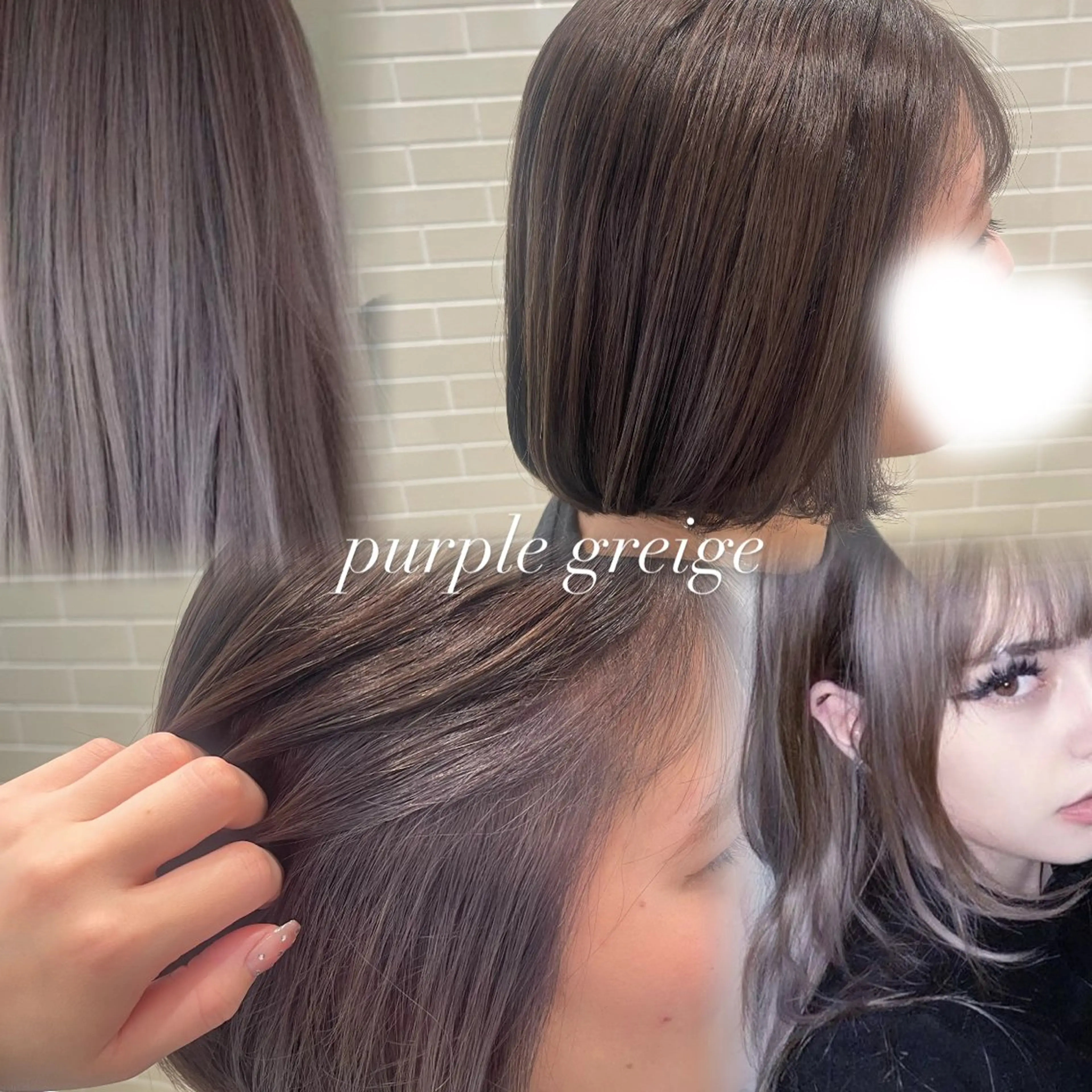 セミロング カラー ヘアアレンジ カット ヘアカラー 🇰🇷 韓国ヘア/ sumire 🫧のヘアスタイル