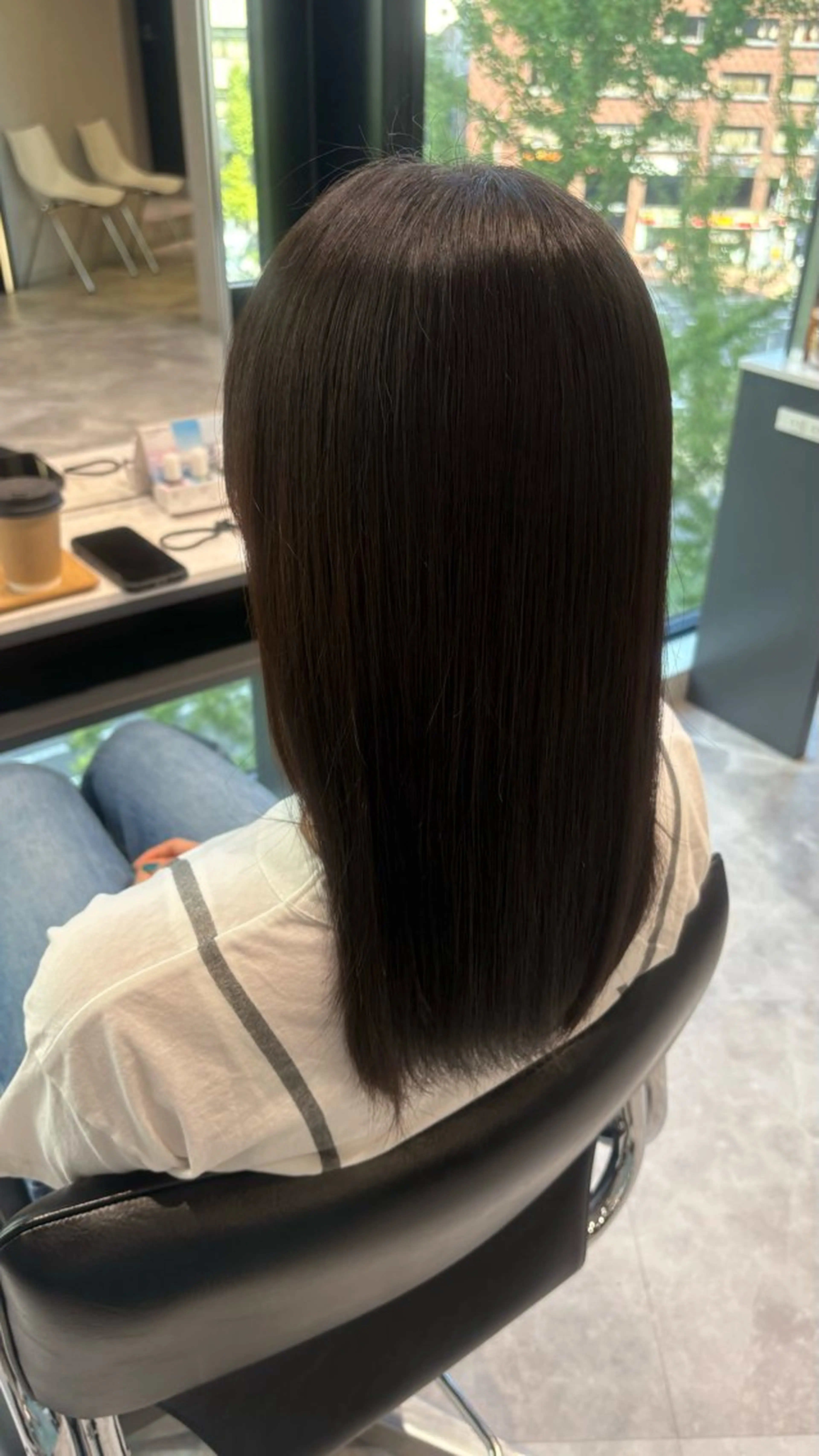 セミロング 髪質改善 縮毛矯正 彩華 🎀 西梅田美容室のヘアスタイル