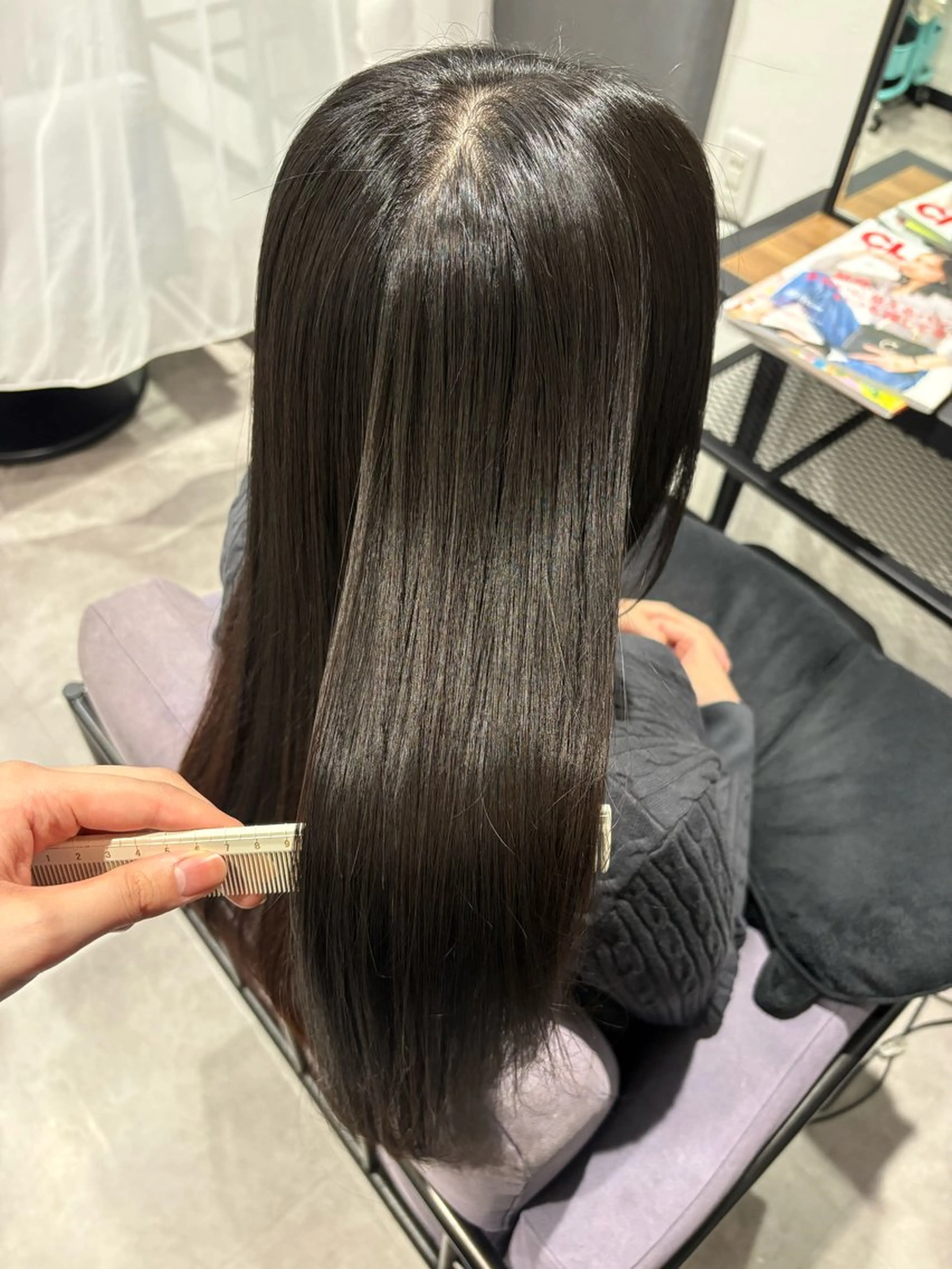 ロング 酸性ストレート 縮毛矯正 ヘッドスパ こと/都島 /ARCOIRISのヘアスタイル