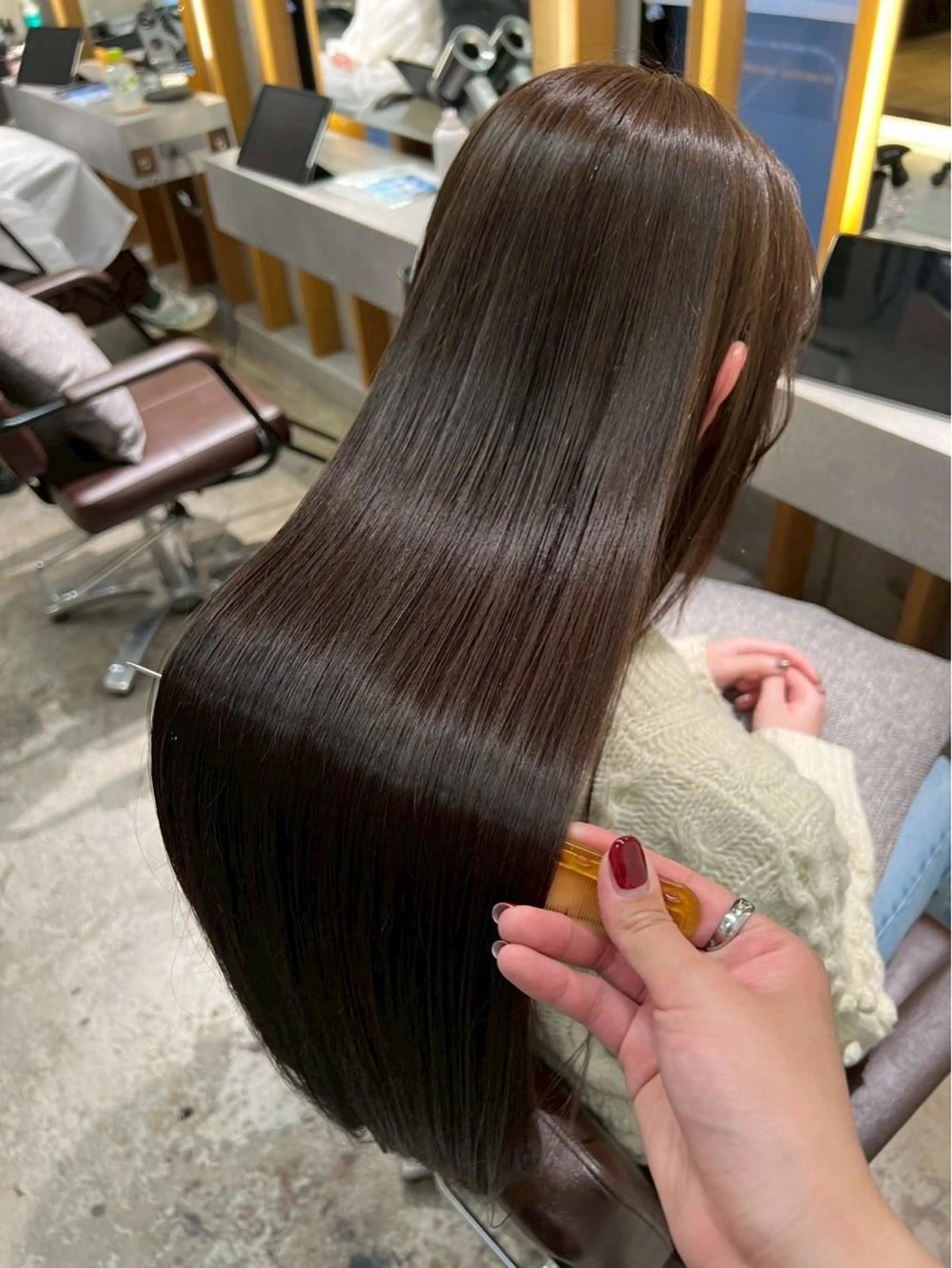 🫧4月限定ミニモ限定特別メニュー🫧cut＋髪質改善color🤍¥11500の写真