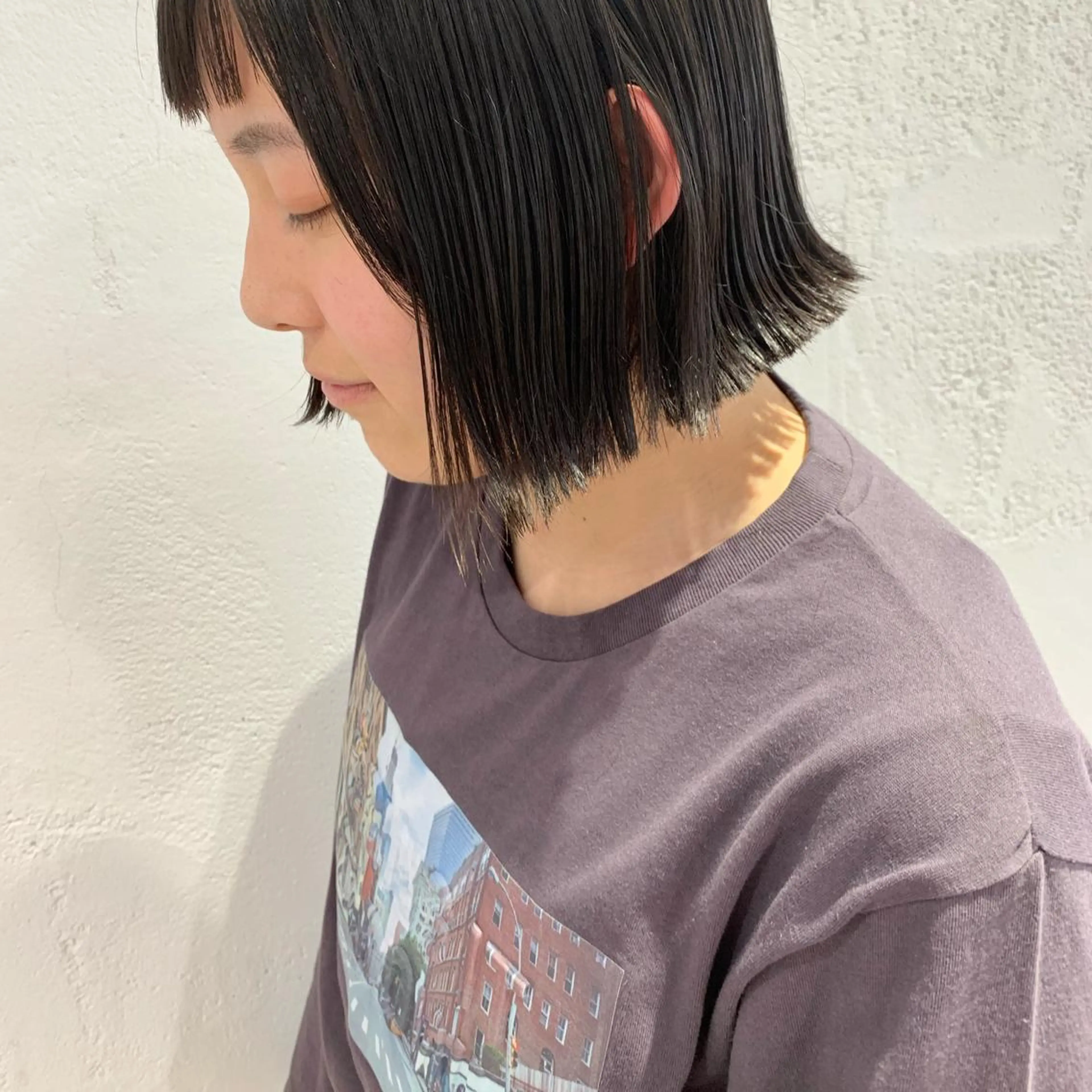 ショート カラー ヘアアレンジ 切りっぱなしボブ ボブ 🫧透明感カラー/ ボブ/小笠原汐海🪽のヘアスタイル