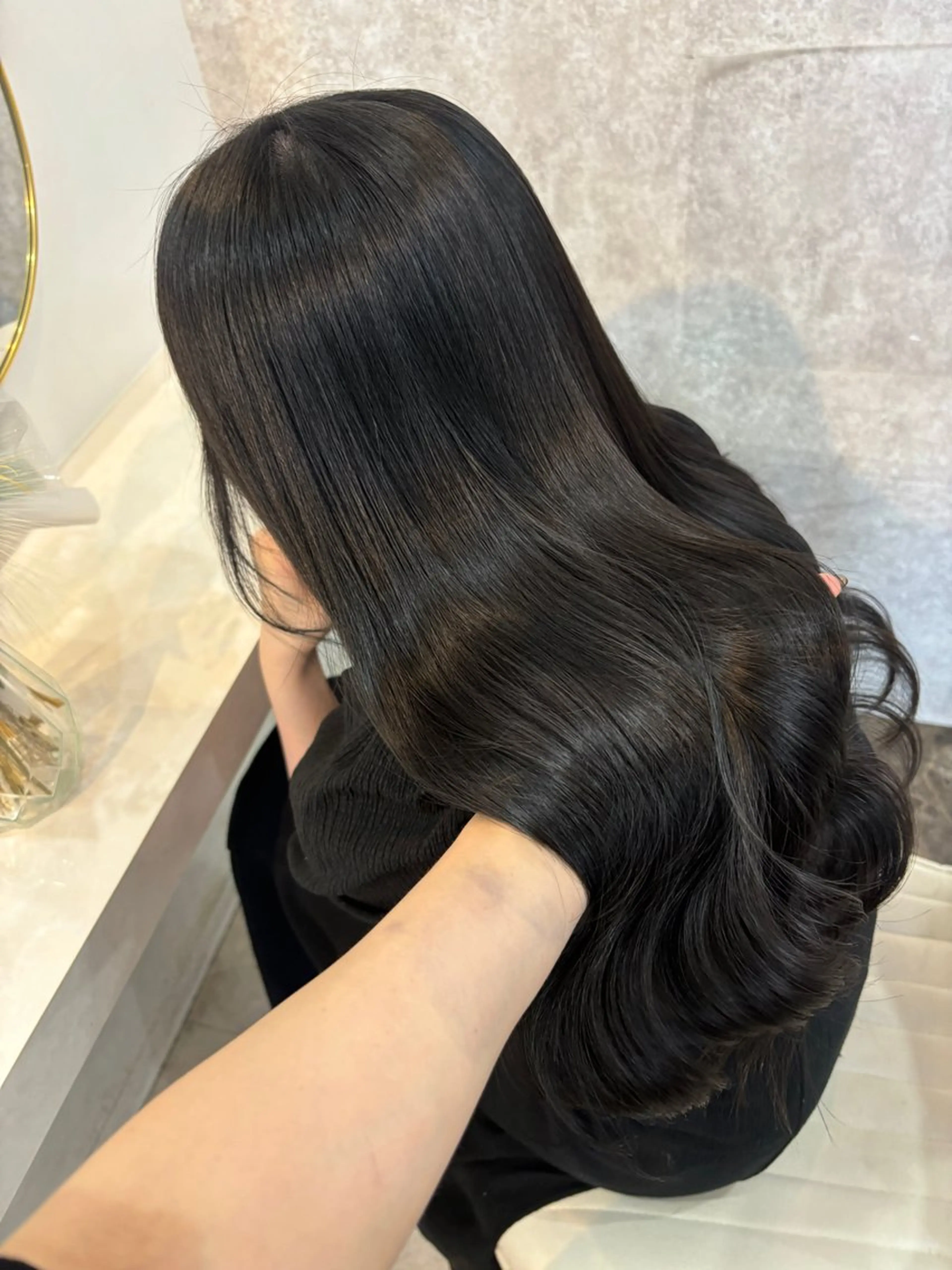 ロング カラー ヘアカラー トリートメント せいと/レイヤー/ ハイトーン/艶髪のヘアスタイル