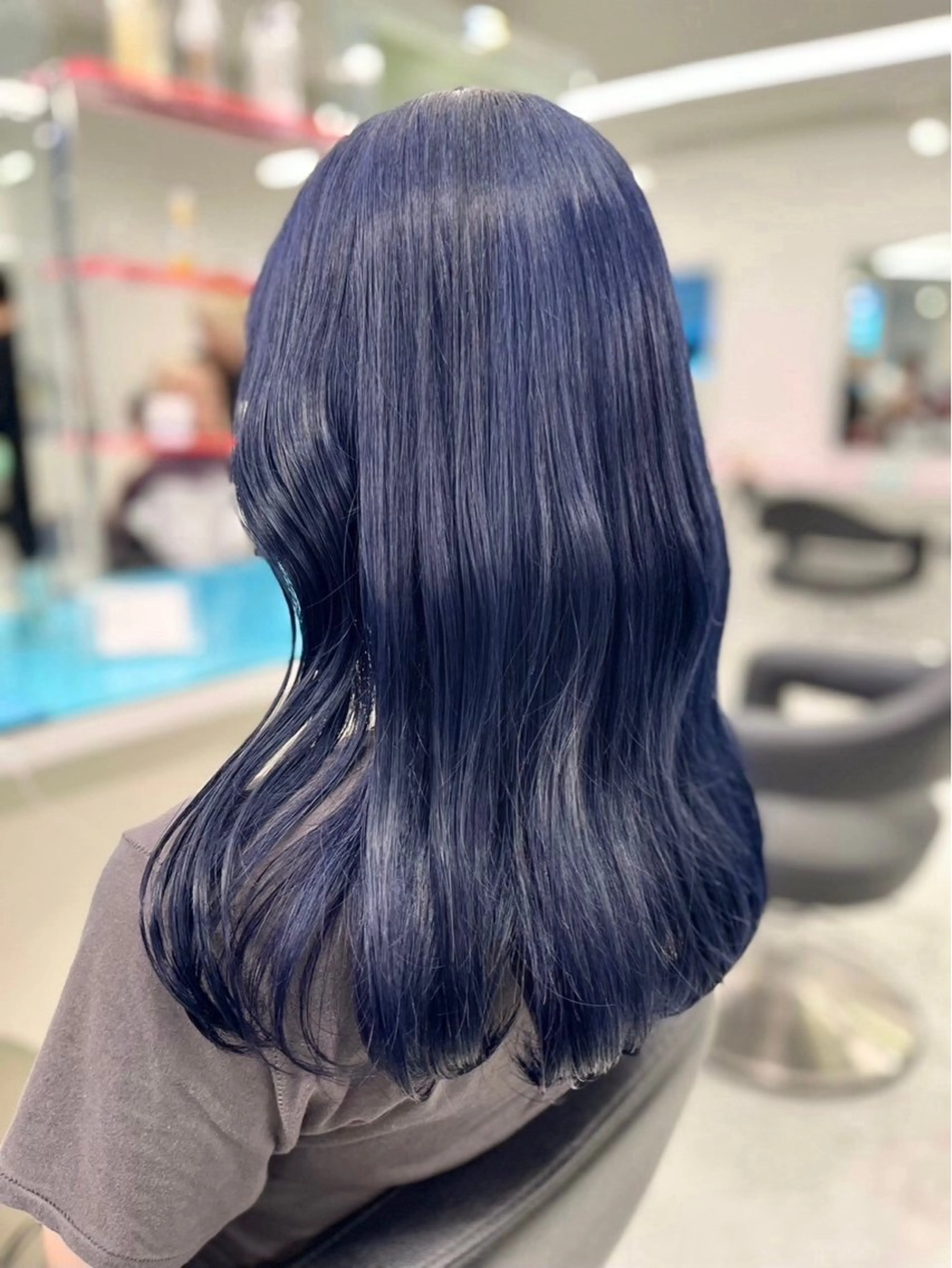 ロング カラー ネイビーカラー ヘアカラー ニュアンスカラー/ 🫧レミ(坊主)のヘアスタイル