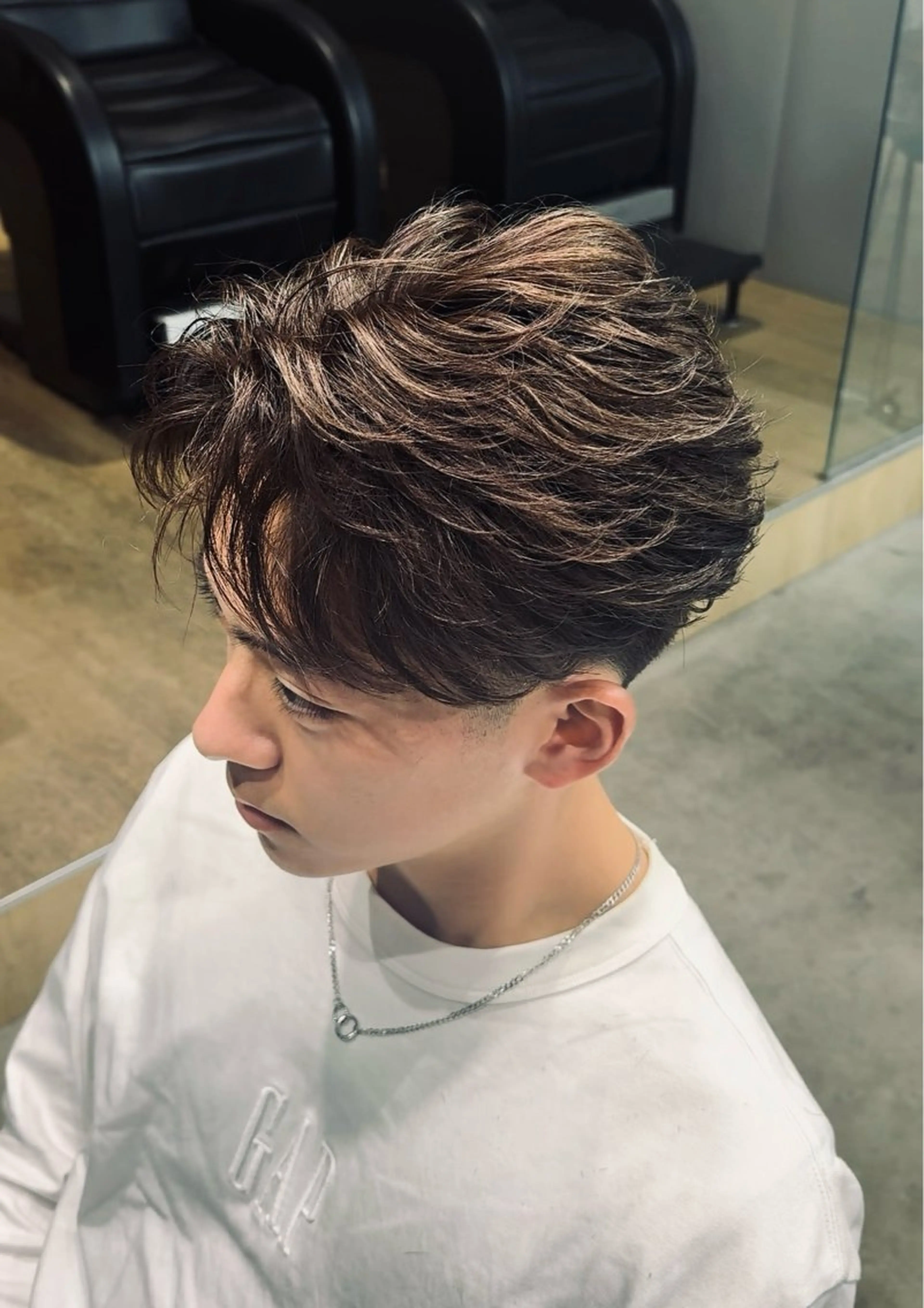 ショート パーマ カット パーマ fifth天神パーマ メンズ特化/虎太郎のヘアスタイル