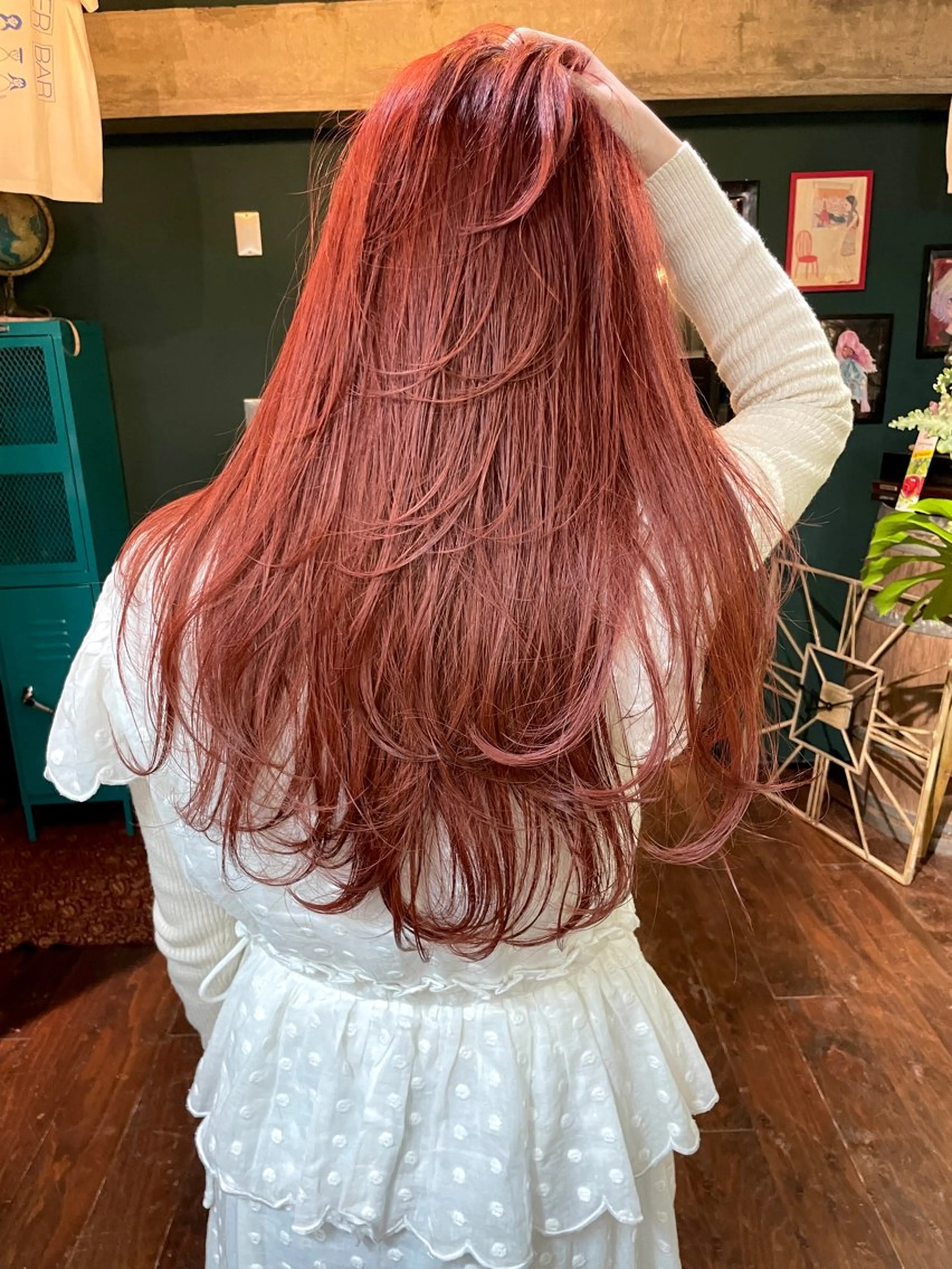 ロング レイヤーカット カット ヘアカラー トリートメント vivre libreのヘアスタイル