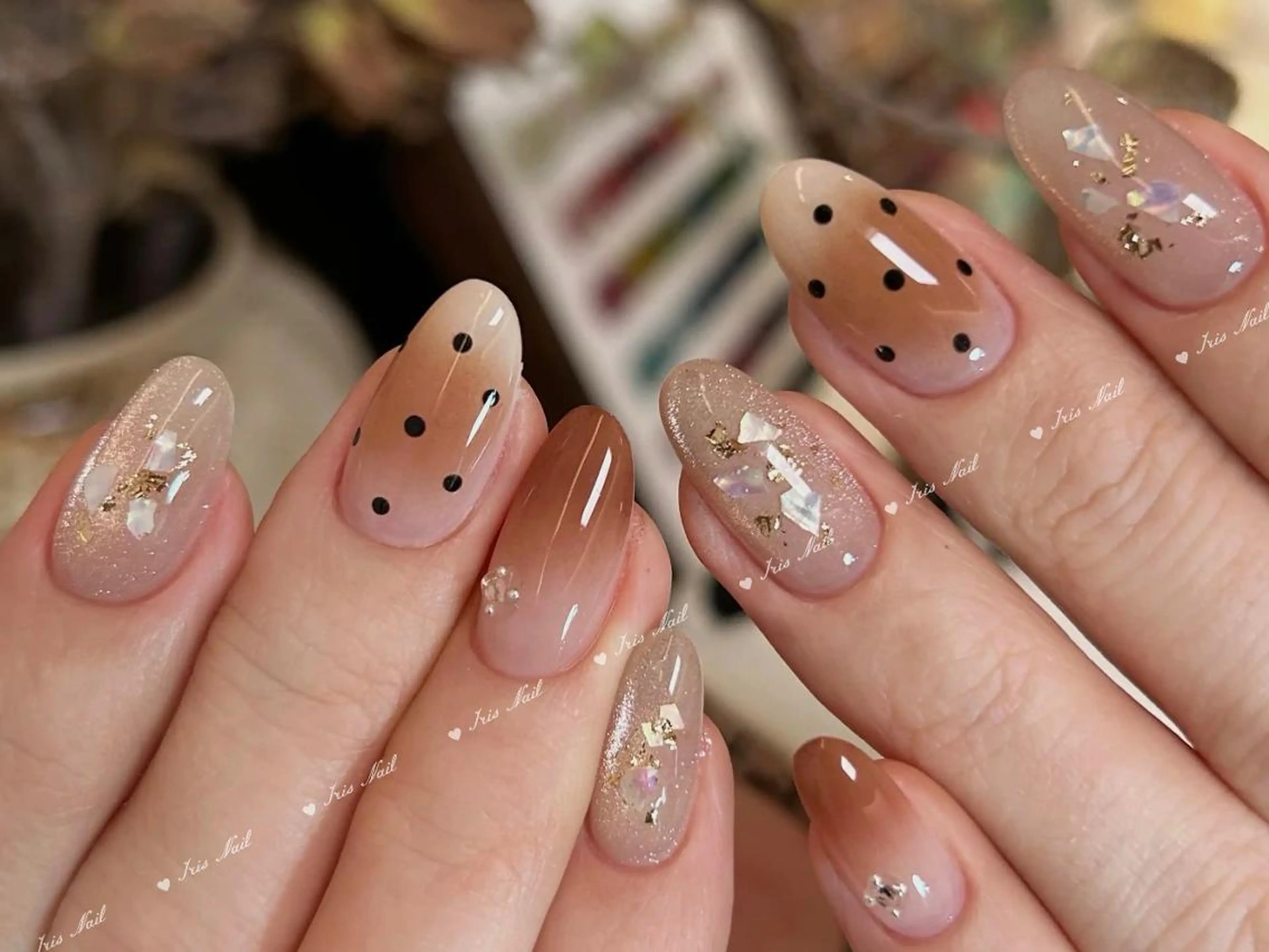ネイル グラデーション ハンドネイル ハンドケア 🍒IRIS Nail🌸のネイルデザイン