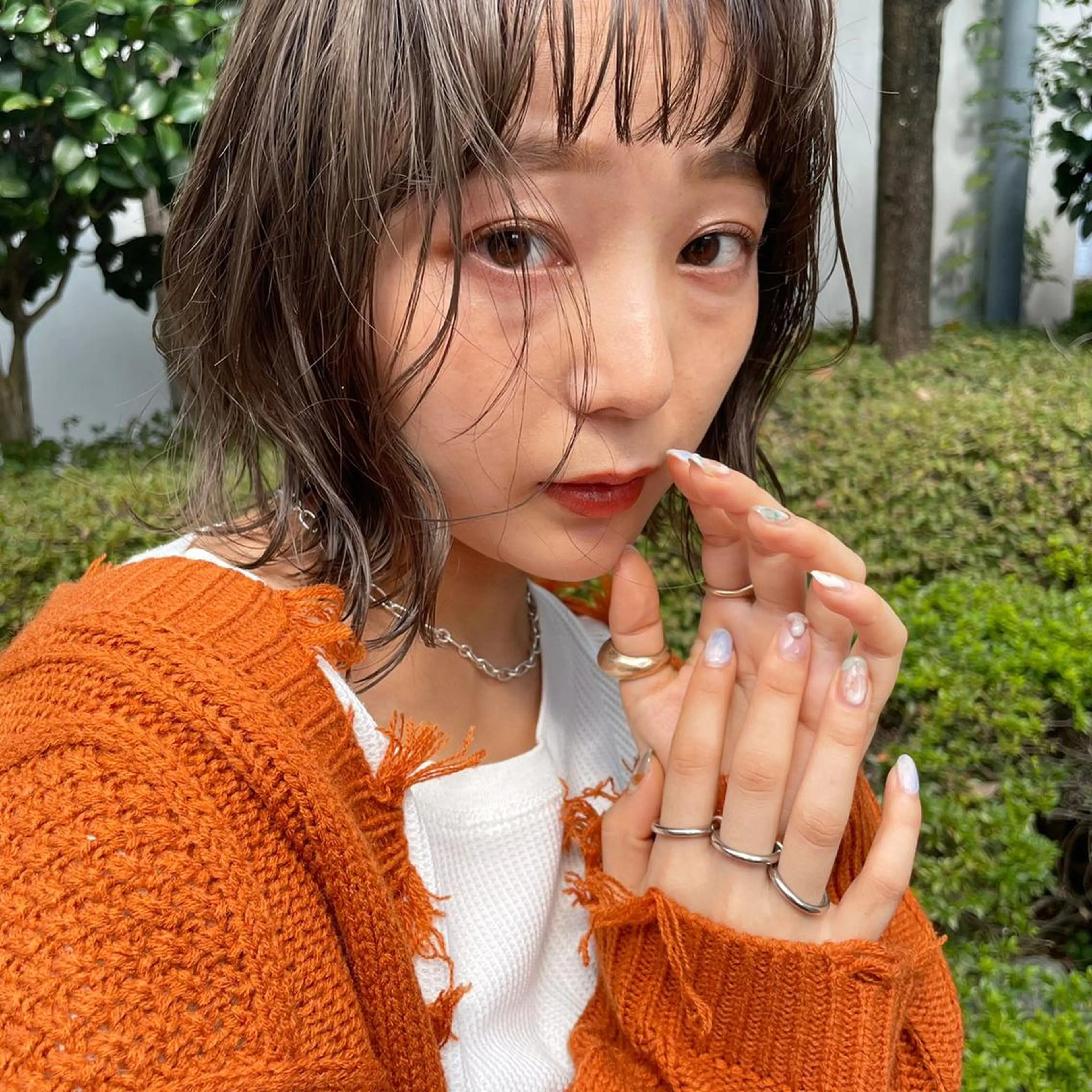 【 🌿人気menu🌿 】カット + 透明感カラー + 1stepトリートメントの写真