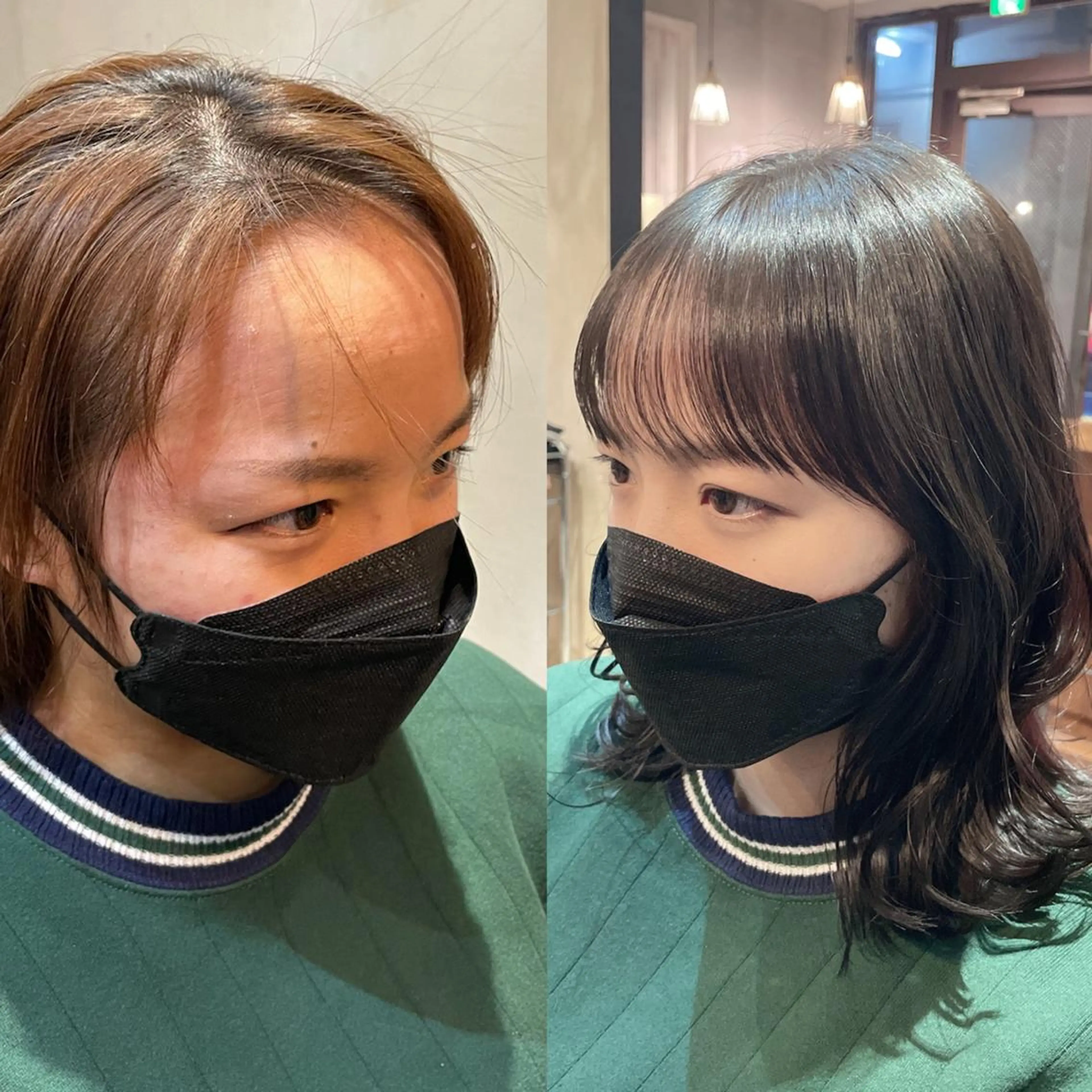 セミロング カラー パーマ ヘアアレンジ ヘアカラー トリートメント 🪼ボブ/ミニボブ レイヤーボブ🪼のヘアスタイル