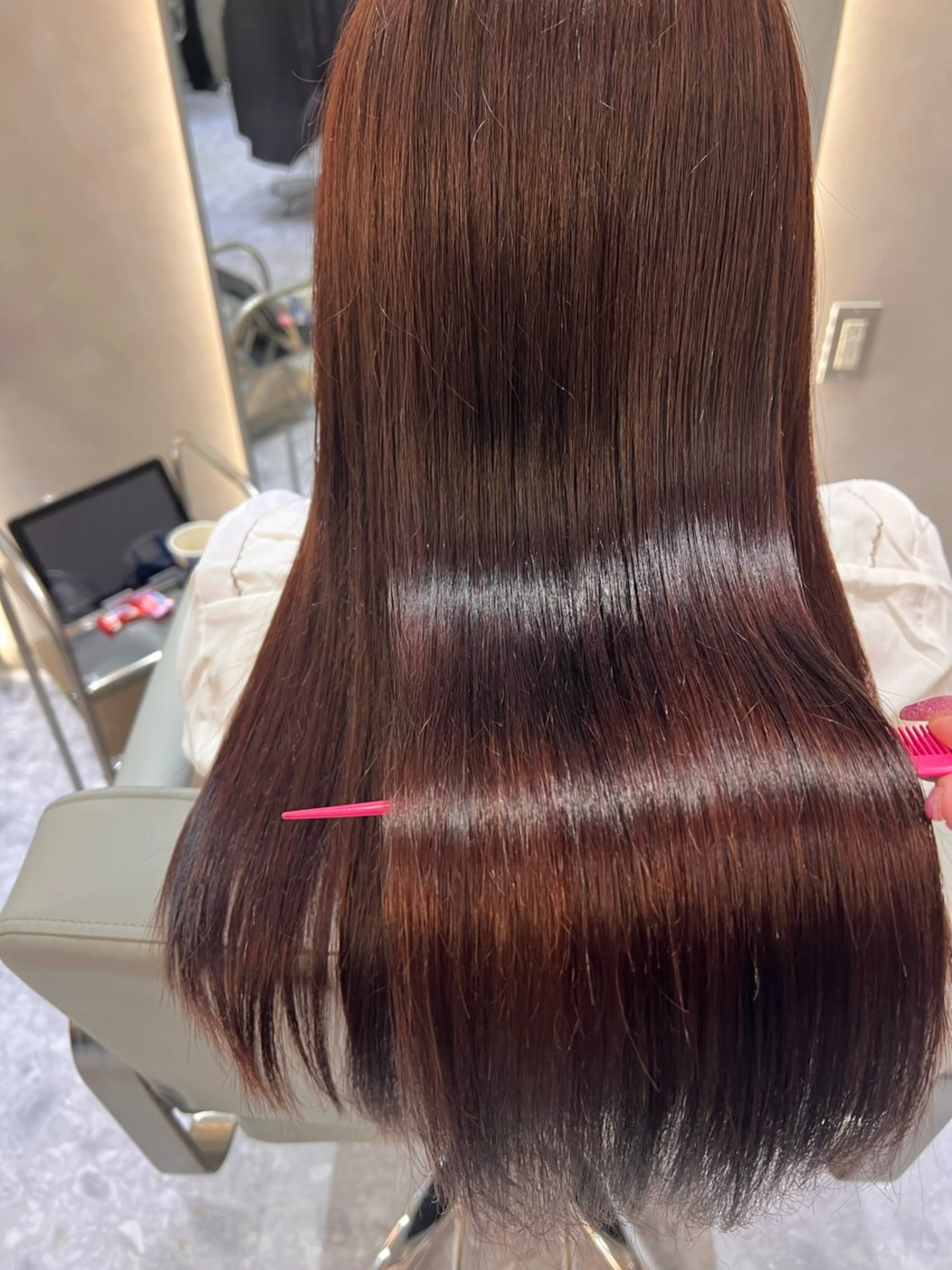 ロング カラー ブラウンカラー 髪質改善 トリートメント COMOREVI hair salon所属・KANA🌿透明感/ レイヤーcut🌿のヘアスタイル