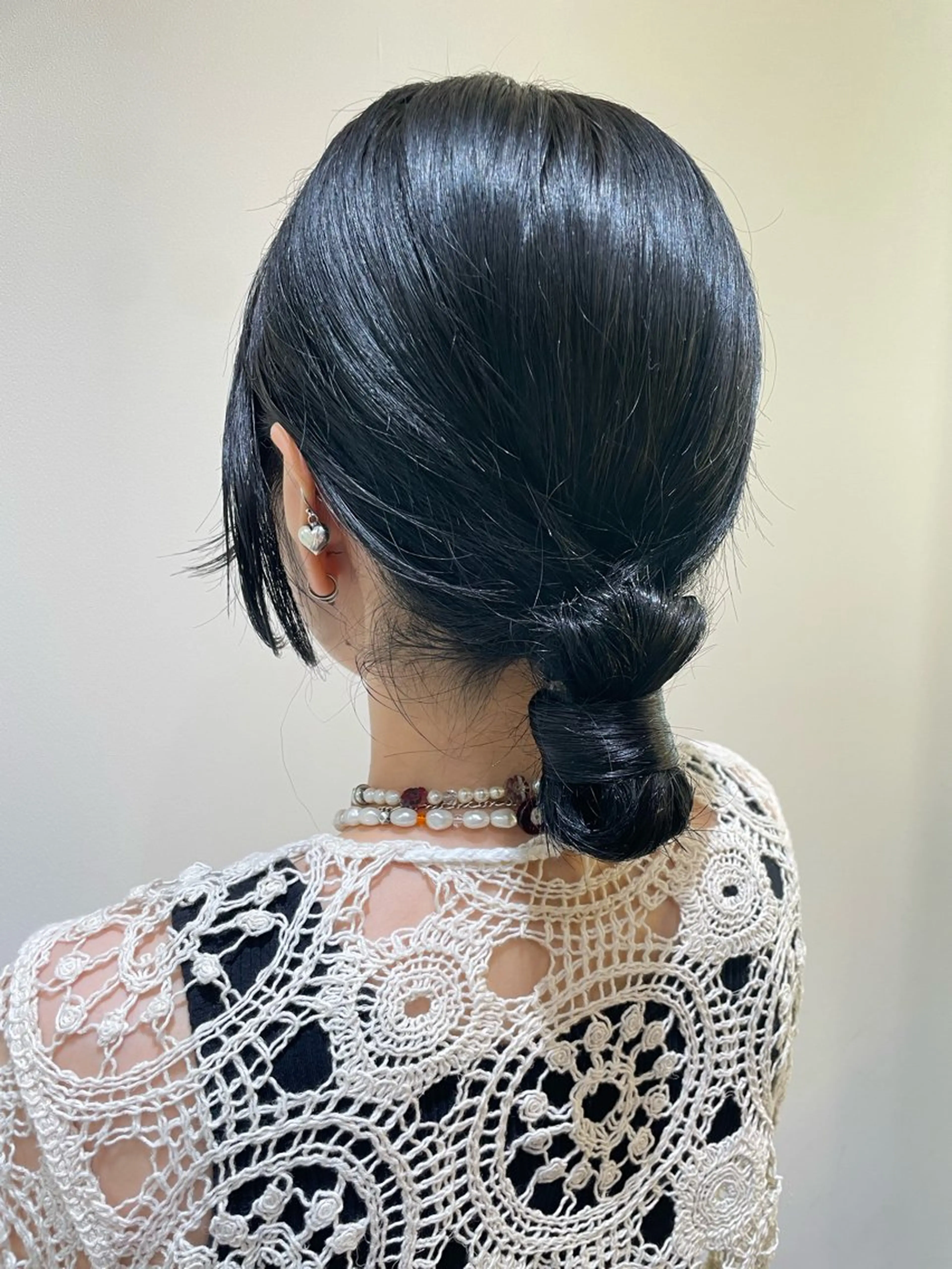 セミロング ヘアセット 鎌倉/アレンジ/暗髪 /髪質改善/ ユキミのヘアスタイル