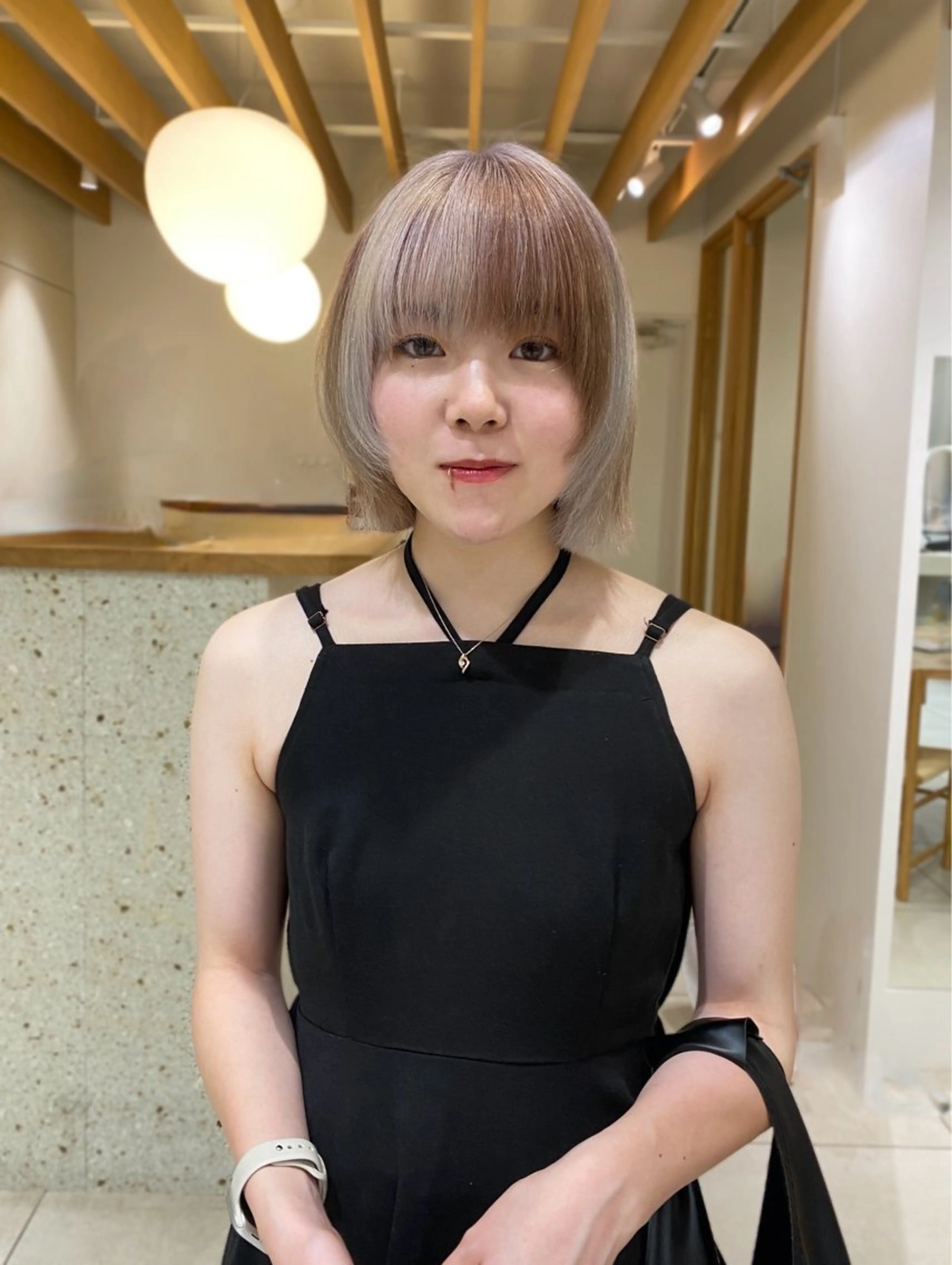 ショート カラー 似合わせカットカラー りおなのヘアスタイル