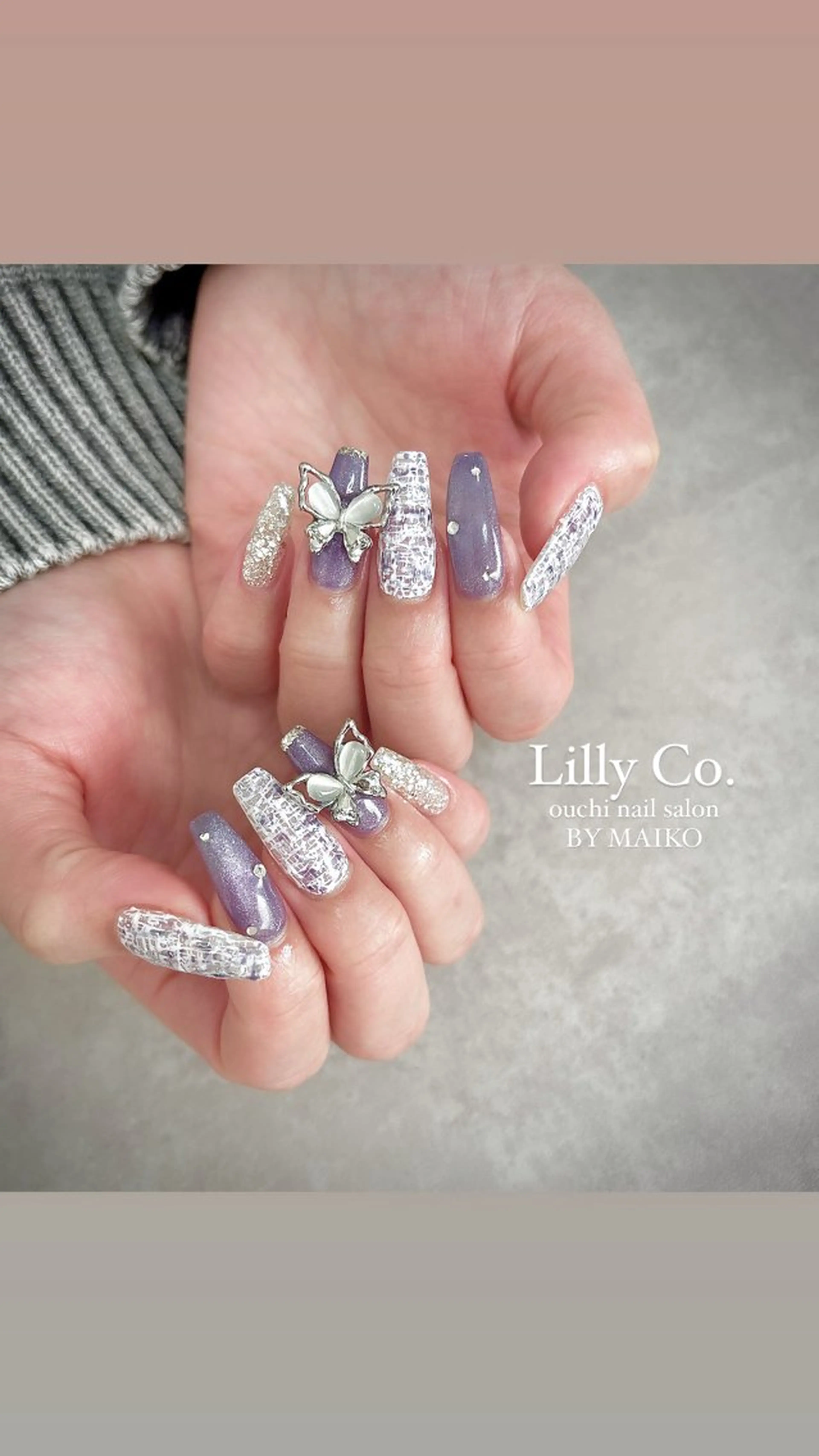 ネイル 持ち込み ハンドネイル ハンドケア Lilly Co.のネイルデザイン