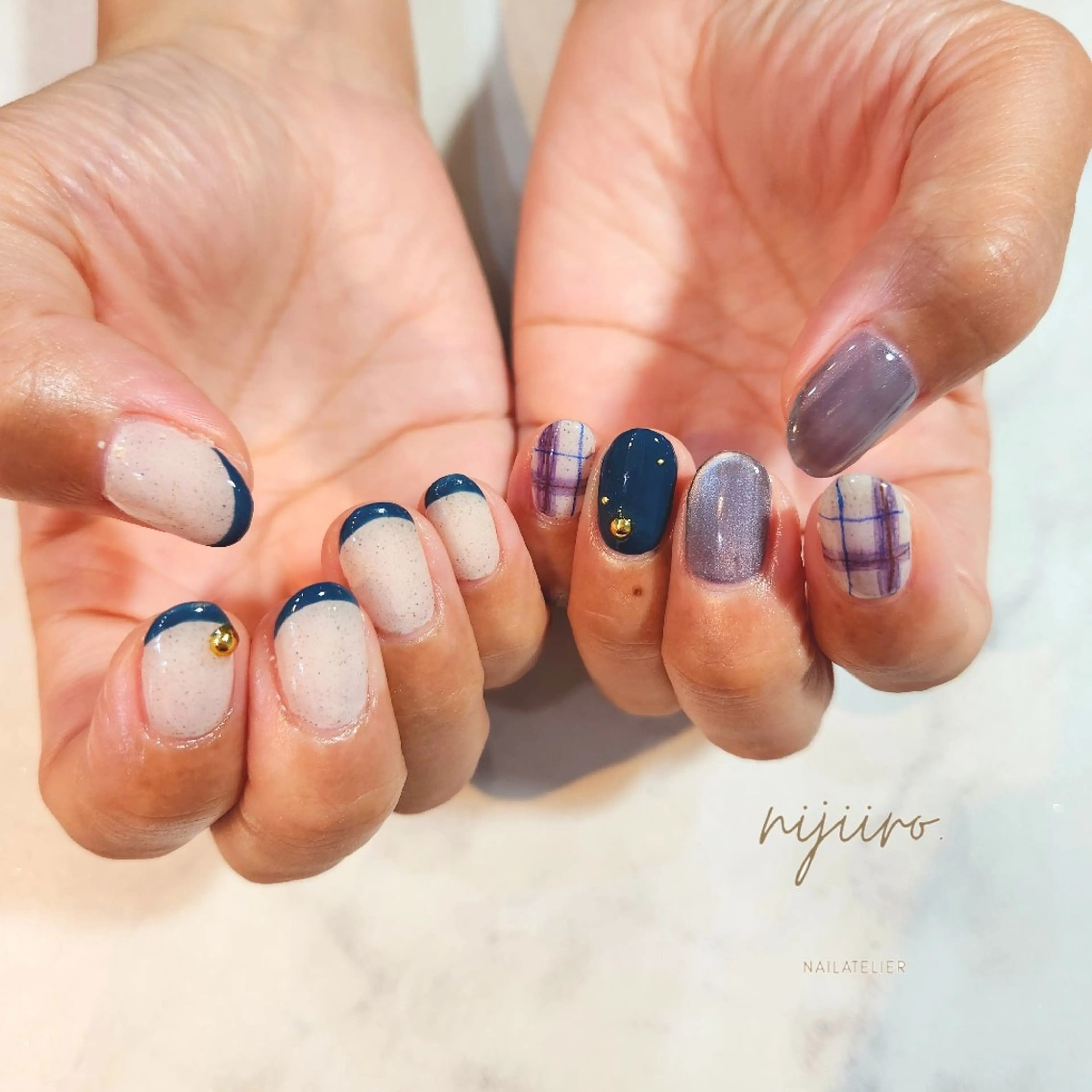 ネイル ハンドネイル nailatelier nijiiro.所属・nijiiro🌈 サトウのネイルデザイン