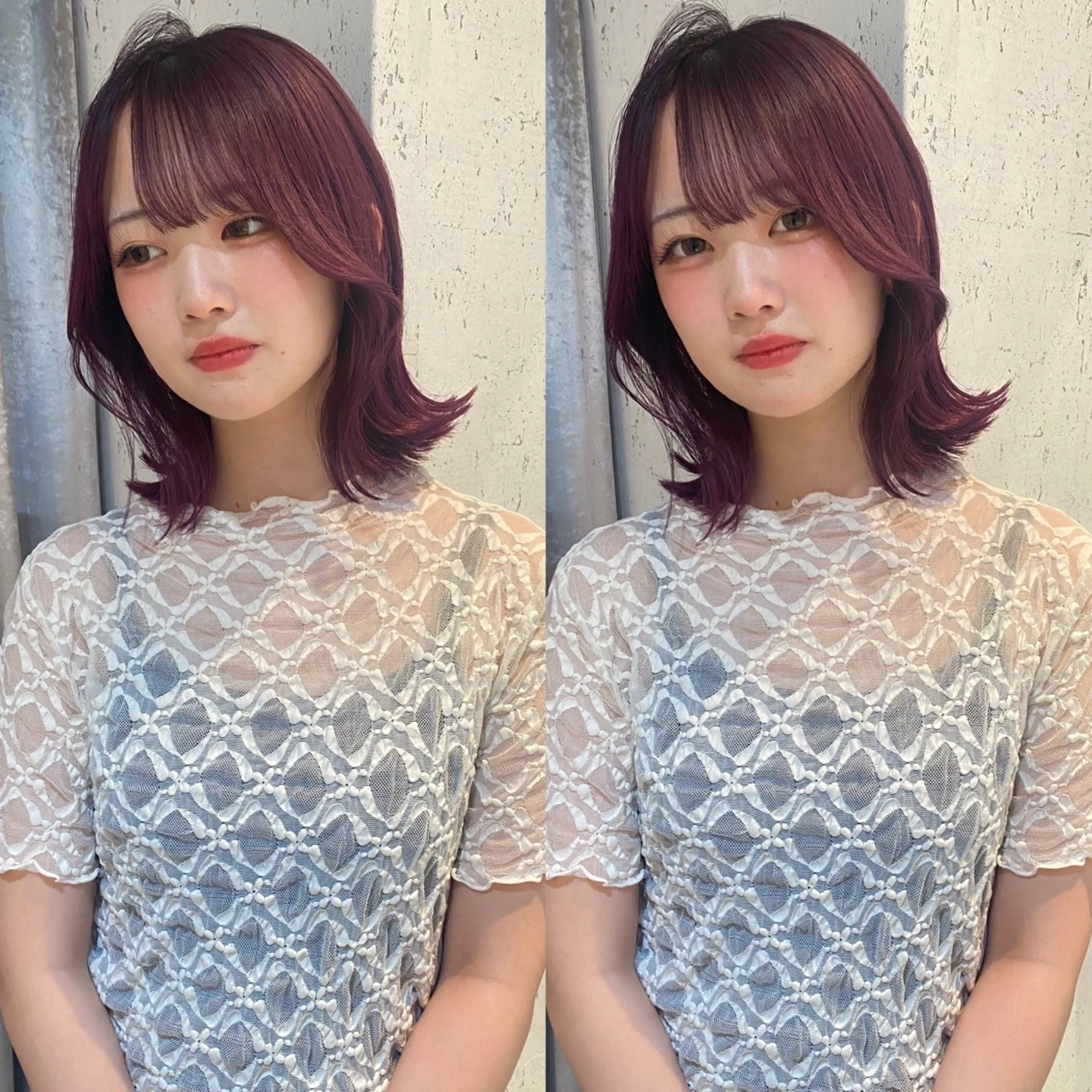 ミディアム カラー ヘアカラー トリートメント mai / linoah˚✧のヘアスタイル