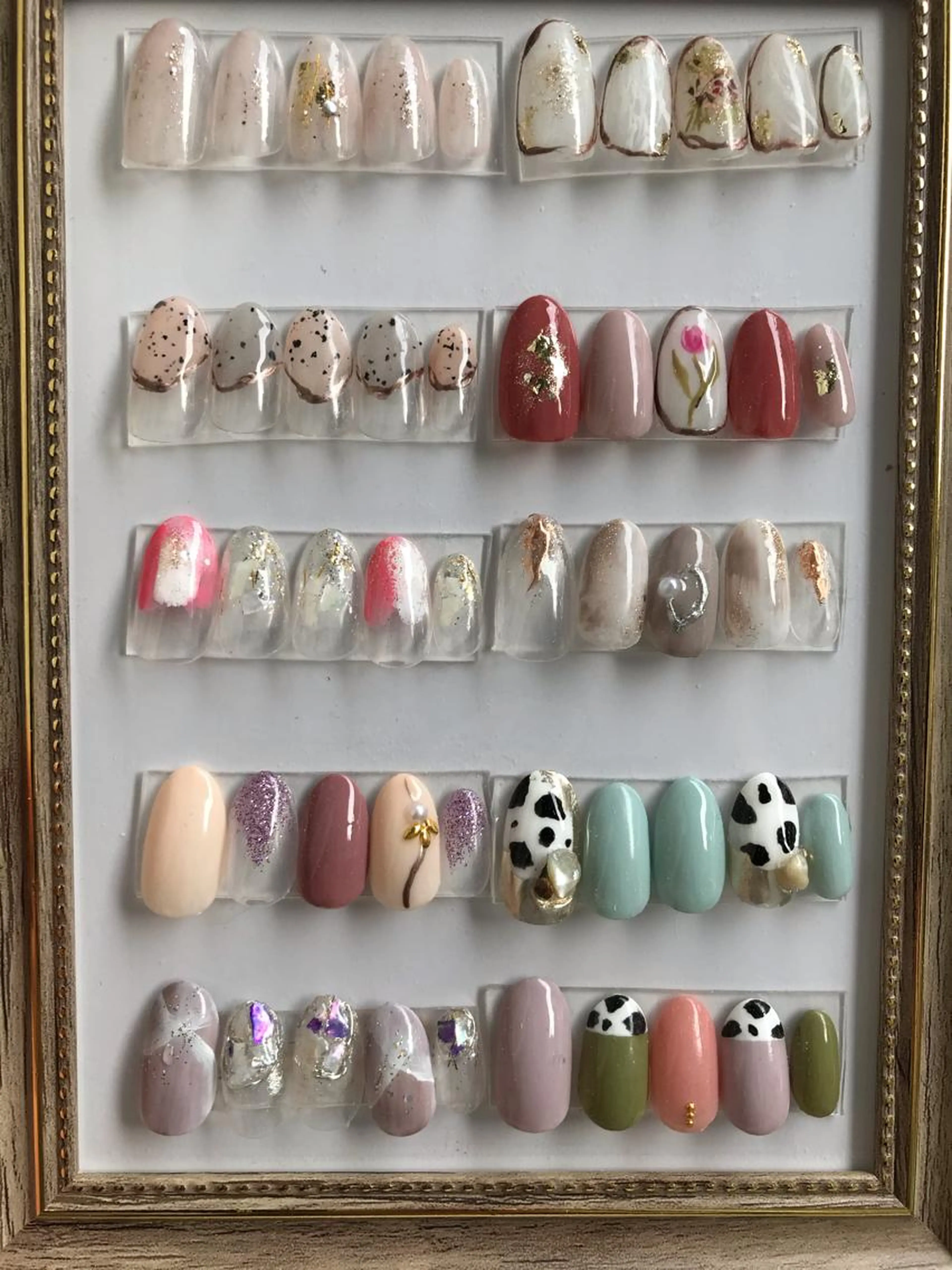 ミニモ特別価格❣️hand  ジェルネイル　design定額メニュー♡指毛脱毛1回サービス💕の写真