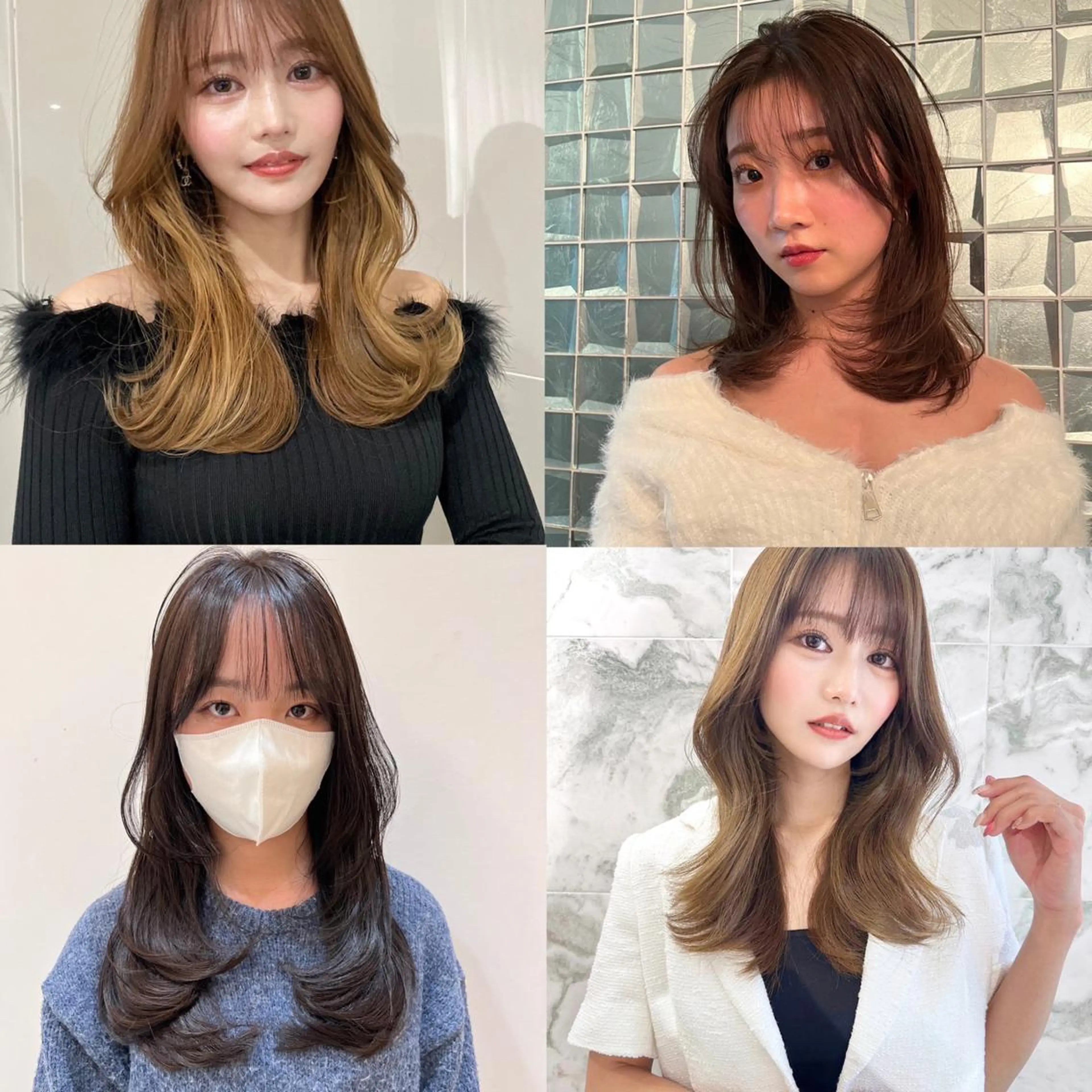 ロング カラー レイヤー/艶カラー /韓国ヘア/高松のヘアスタイル