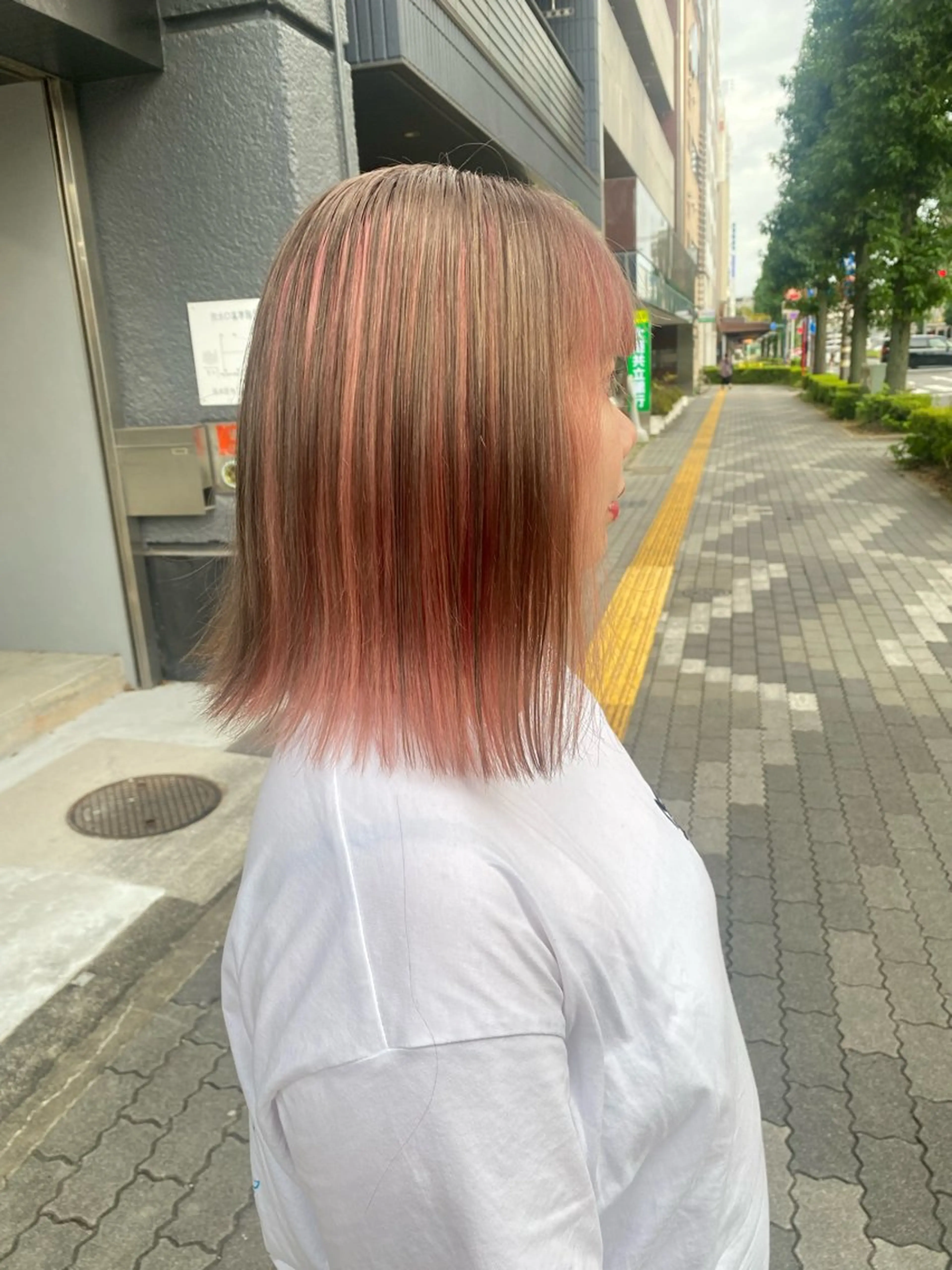 ミディアム カラー ヘアカラー qulim所属・前橋 姫奈のヘアスタイル