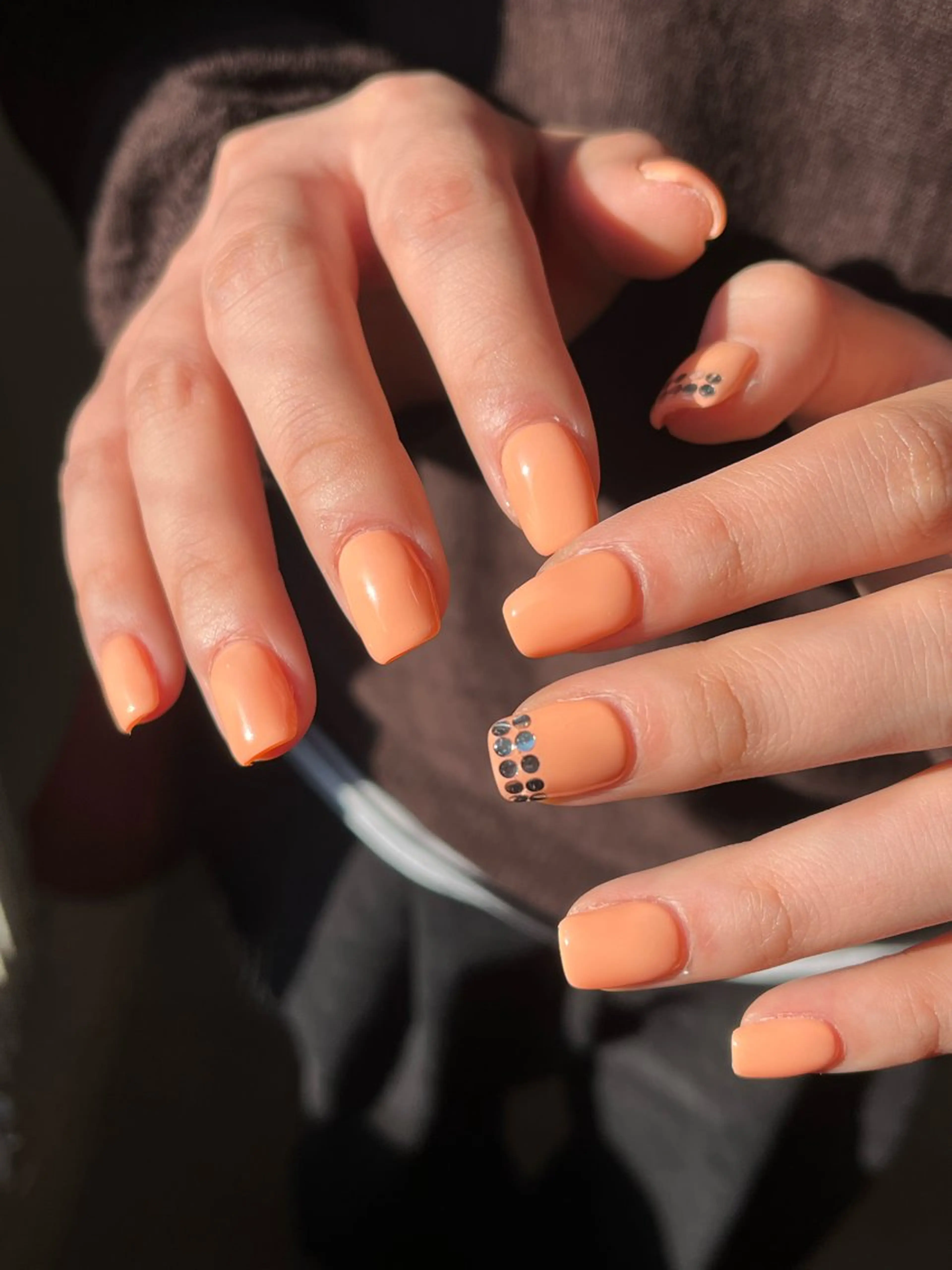 【Hand】ワンカラー+2本アート🎨*オフ込の写真