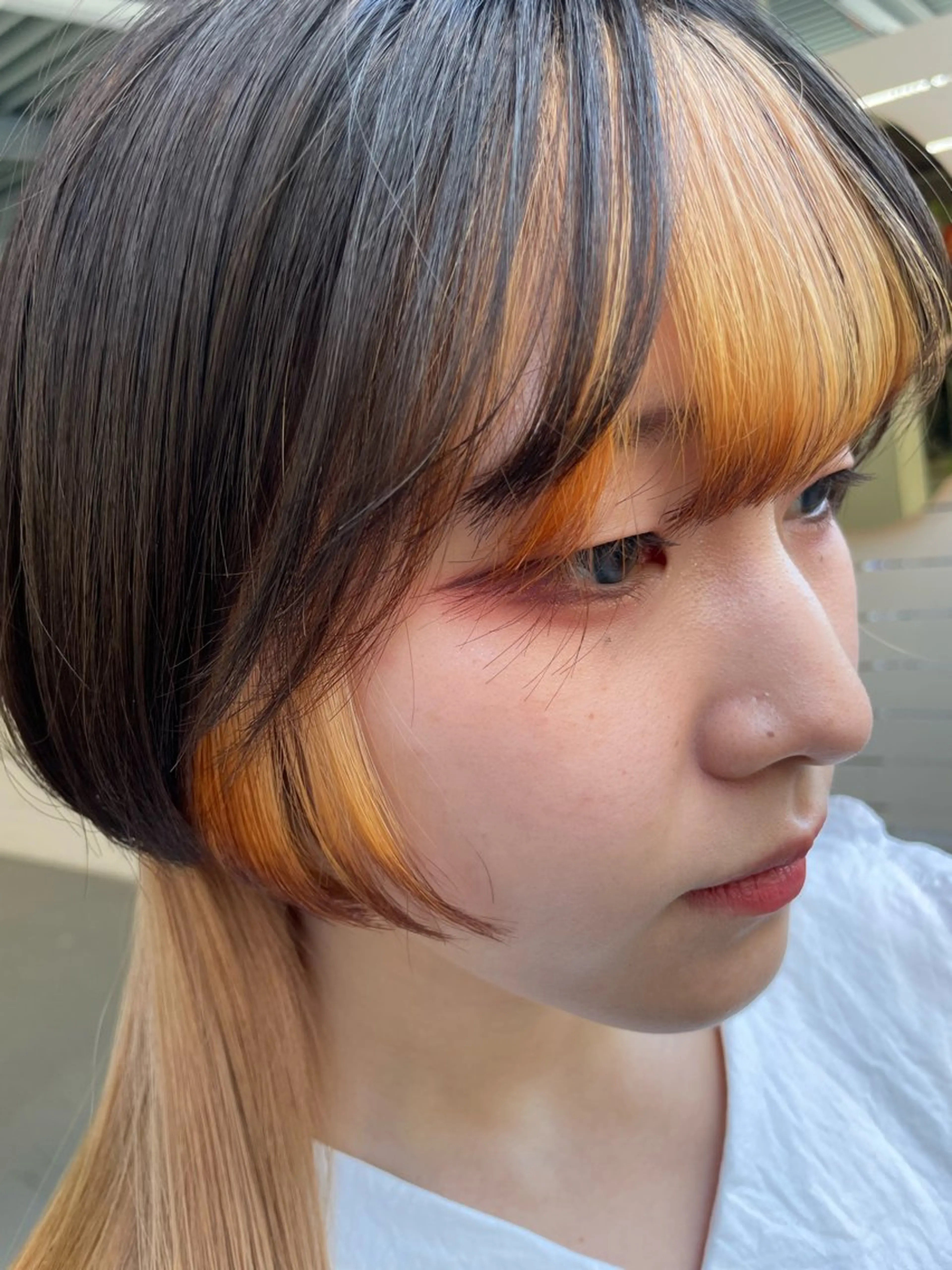 ミディアム カラー カラー特化型美容師 保住のヘアスタイル