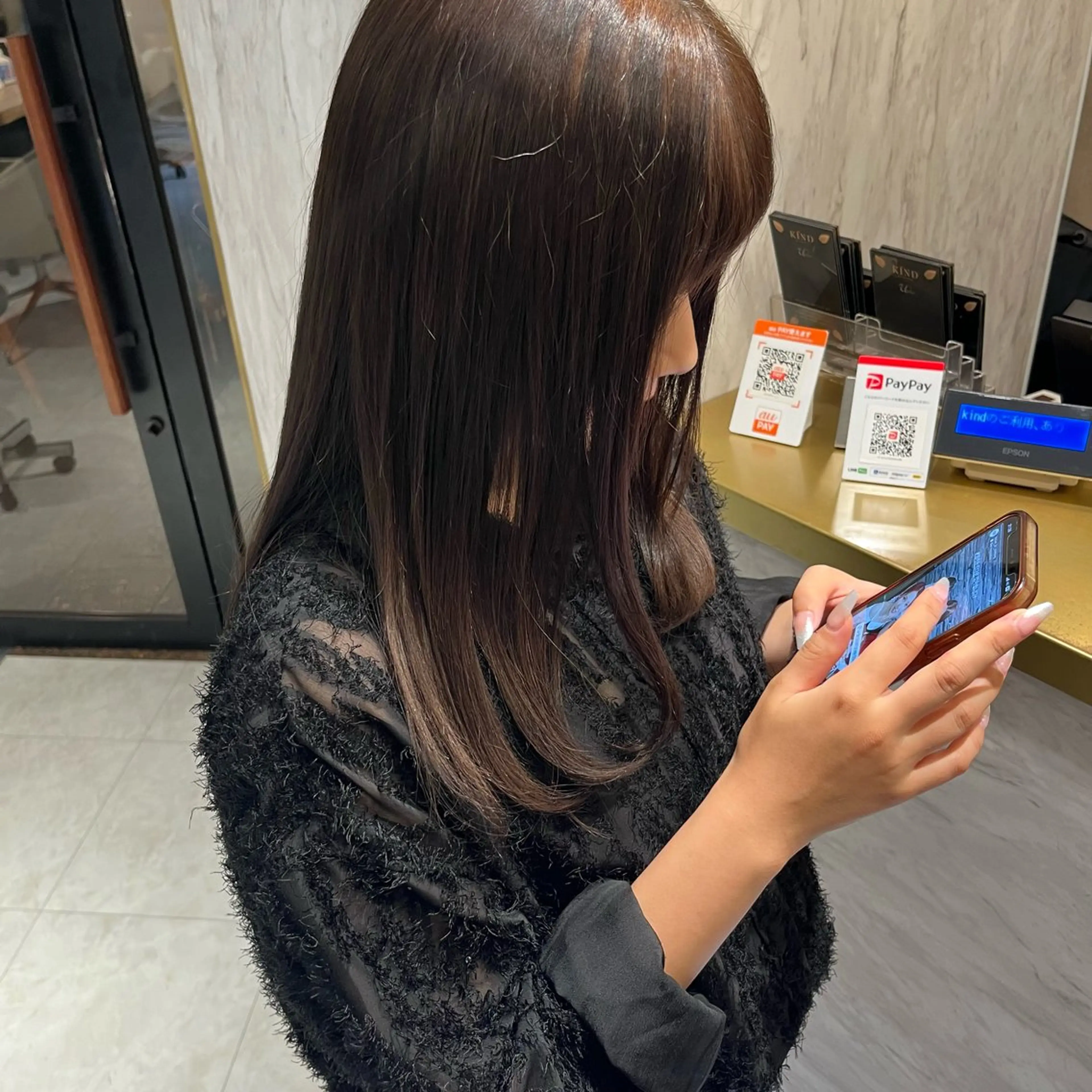 ミディアム 新宅 藍のヘアスタイル