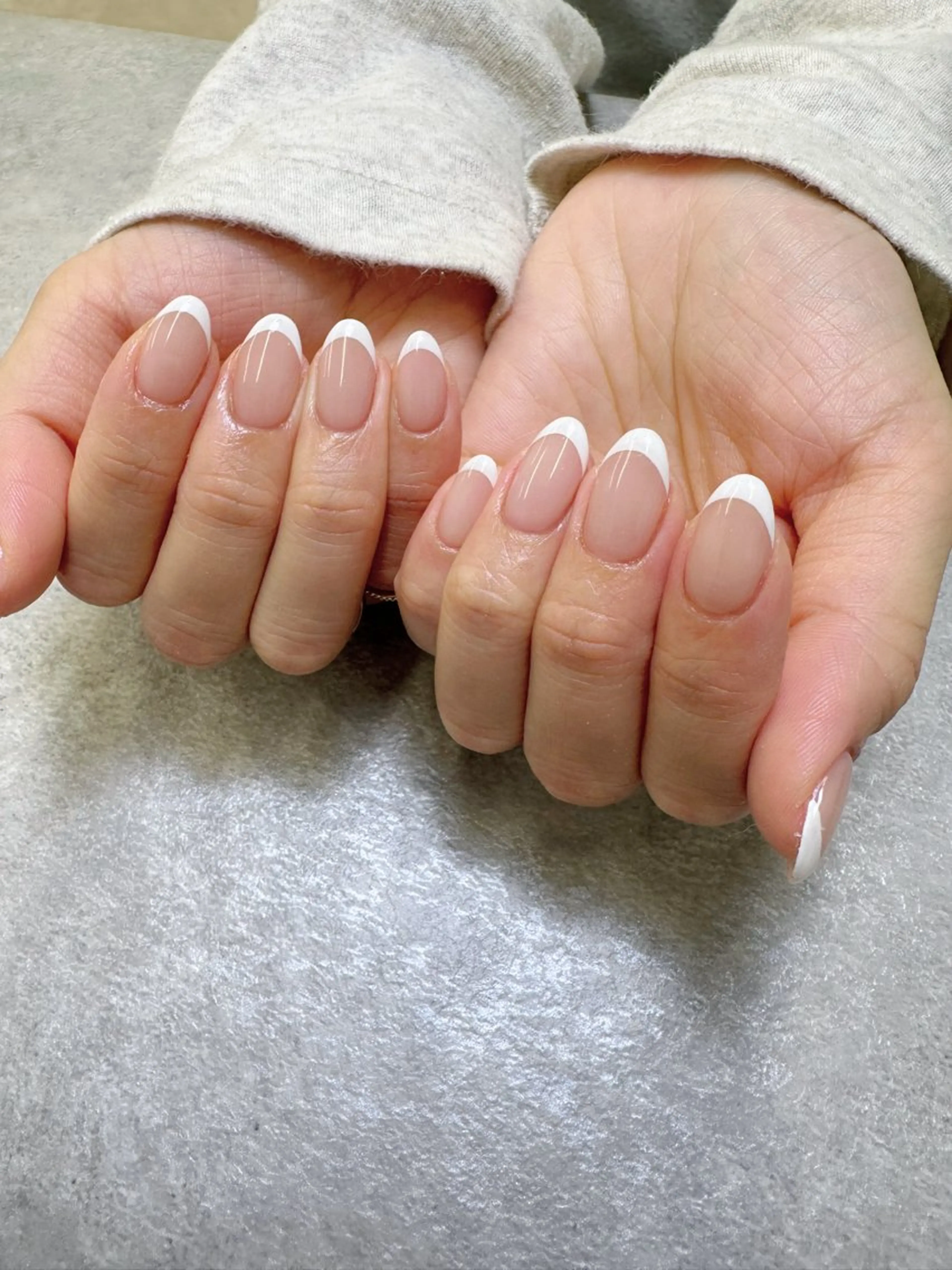 ネイル フレンチネイル ハンドネイル Yukino .のネイルデザイン