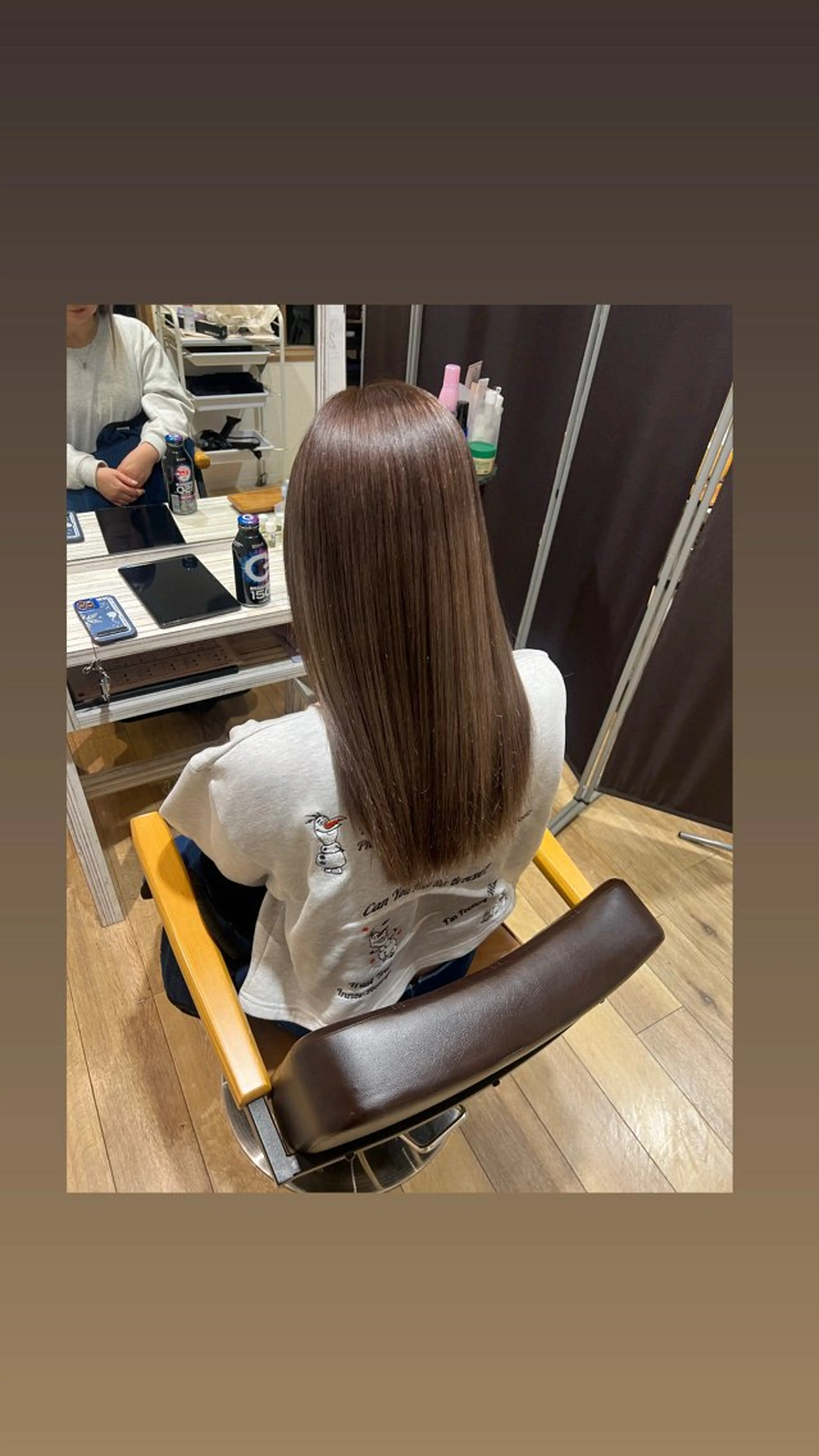 ロング カラー ヘアカラー トリートメント 三浦 吏恵のヘアスタイル