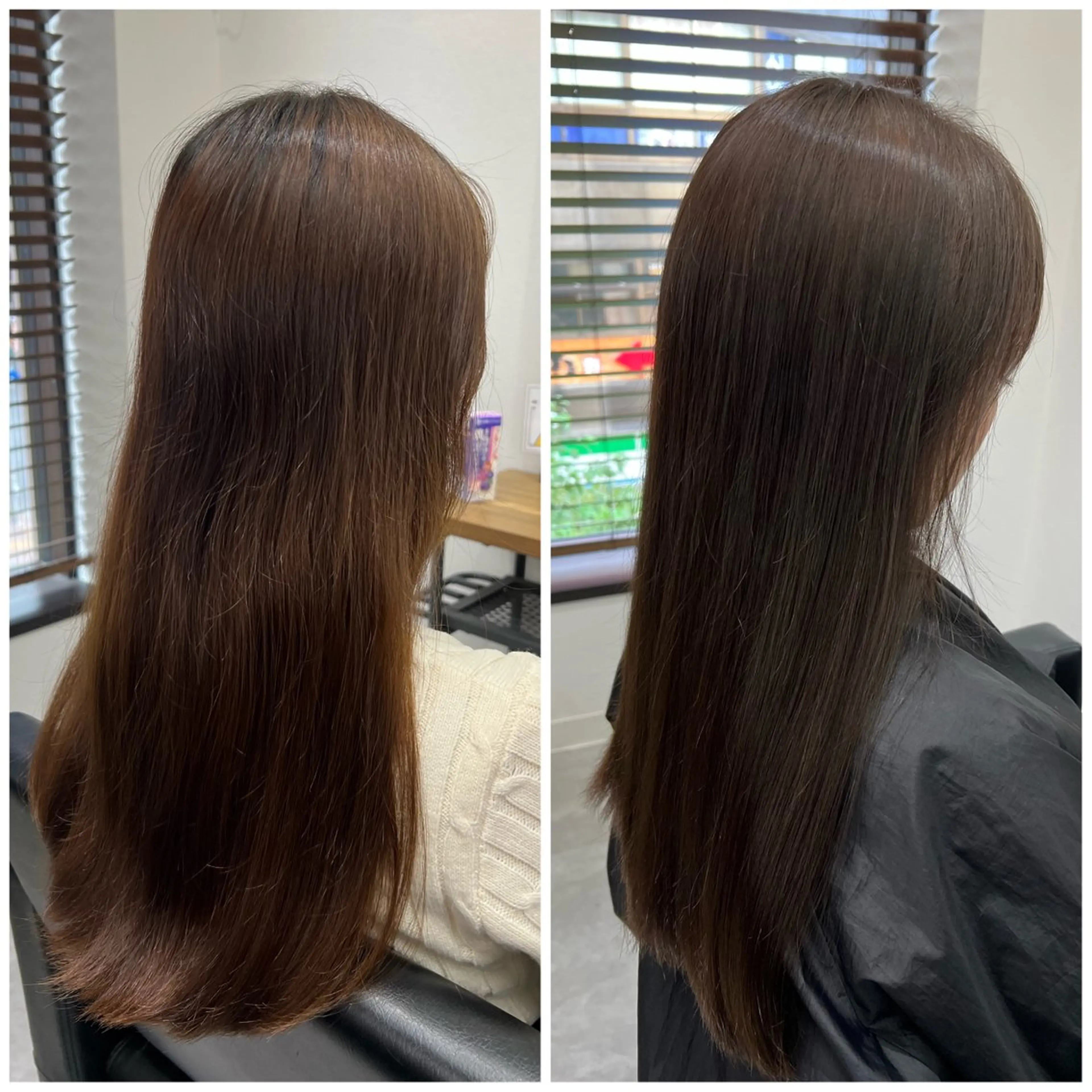 ロング カラー アッシュ ブラウンカラー 透明感カラー ショート/ウルフ カットモデル募集のヘアスタイル