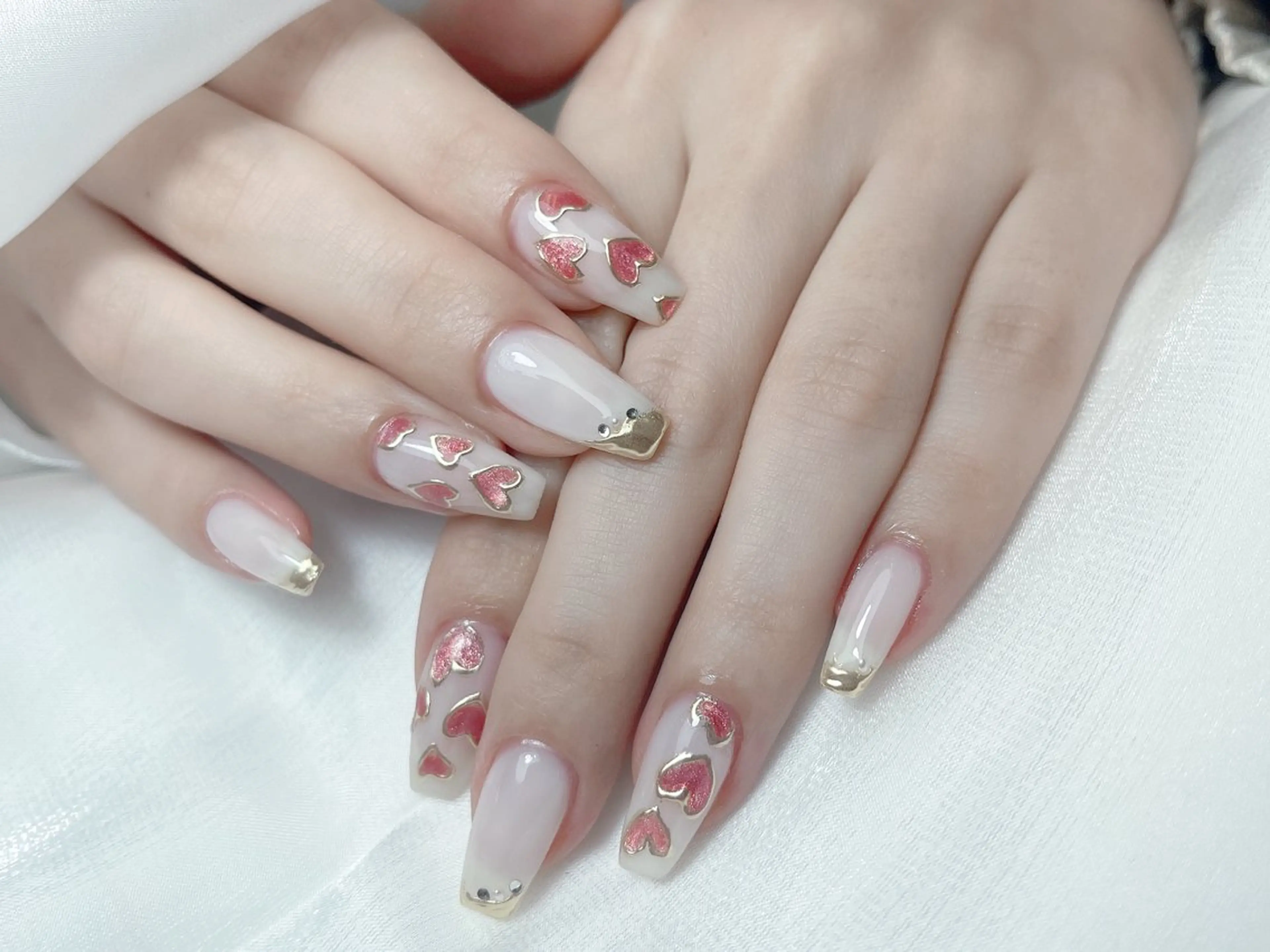 ネイル ハンドネイル M🌷nail 長さだし専門店のネイルデザイン