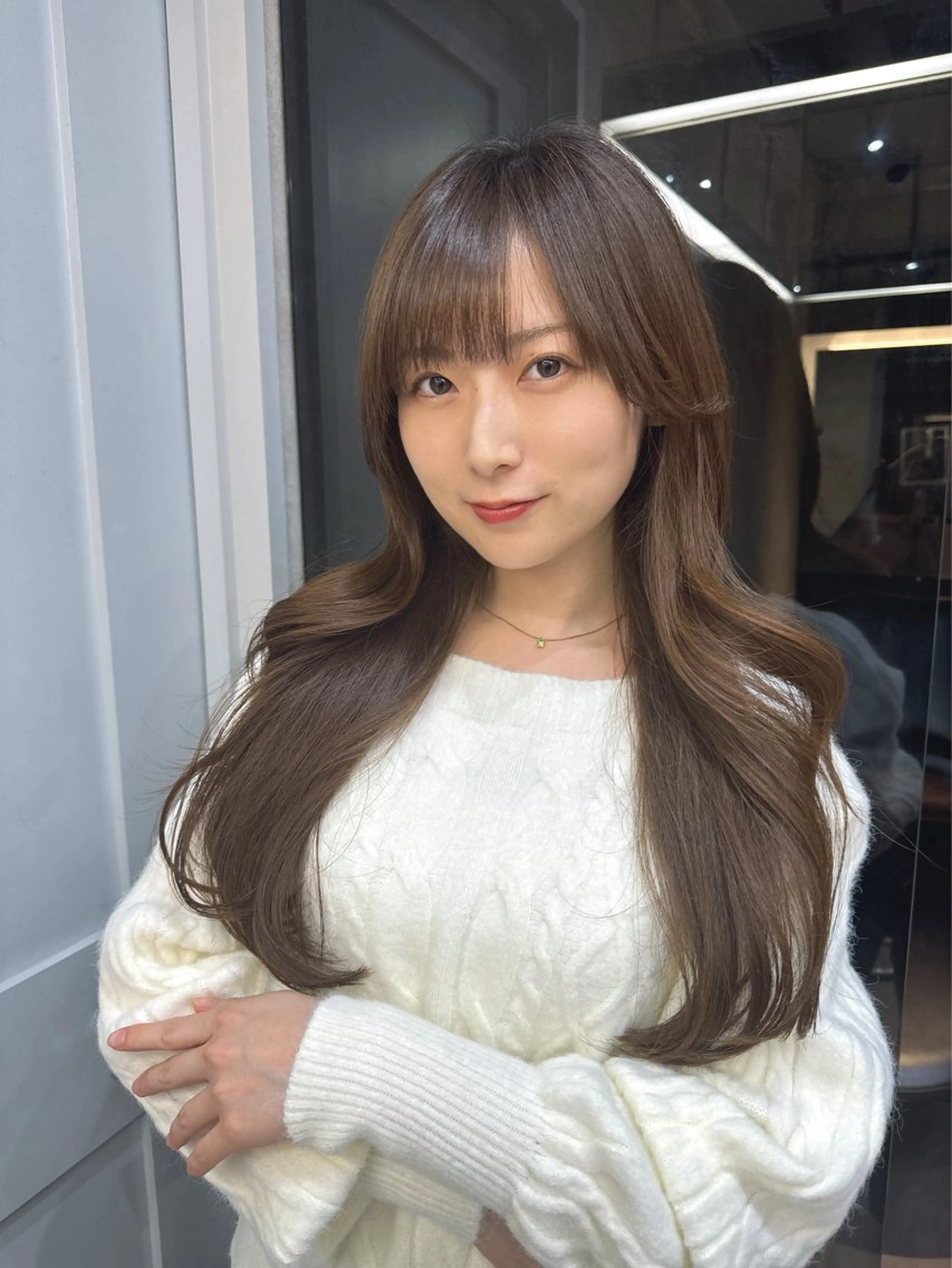 ロング 池袋/韓国/レイヤー 髪質改善/村上けいとのヘアスタイル