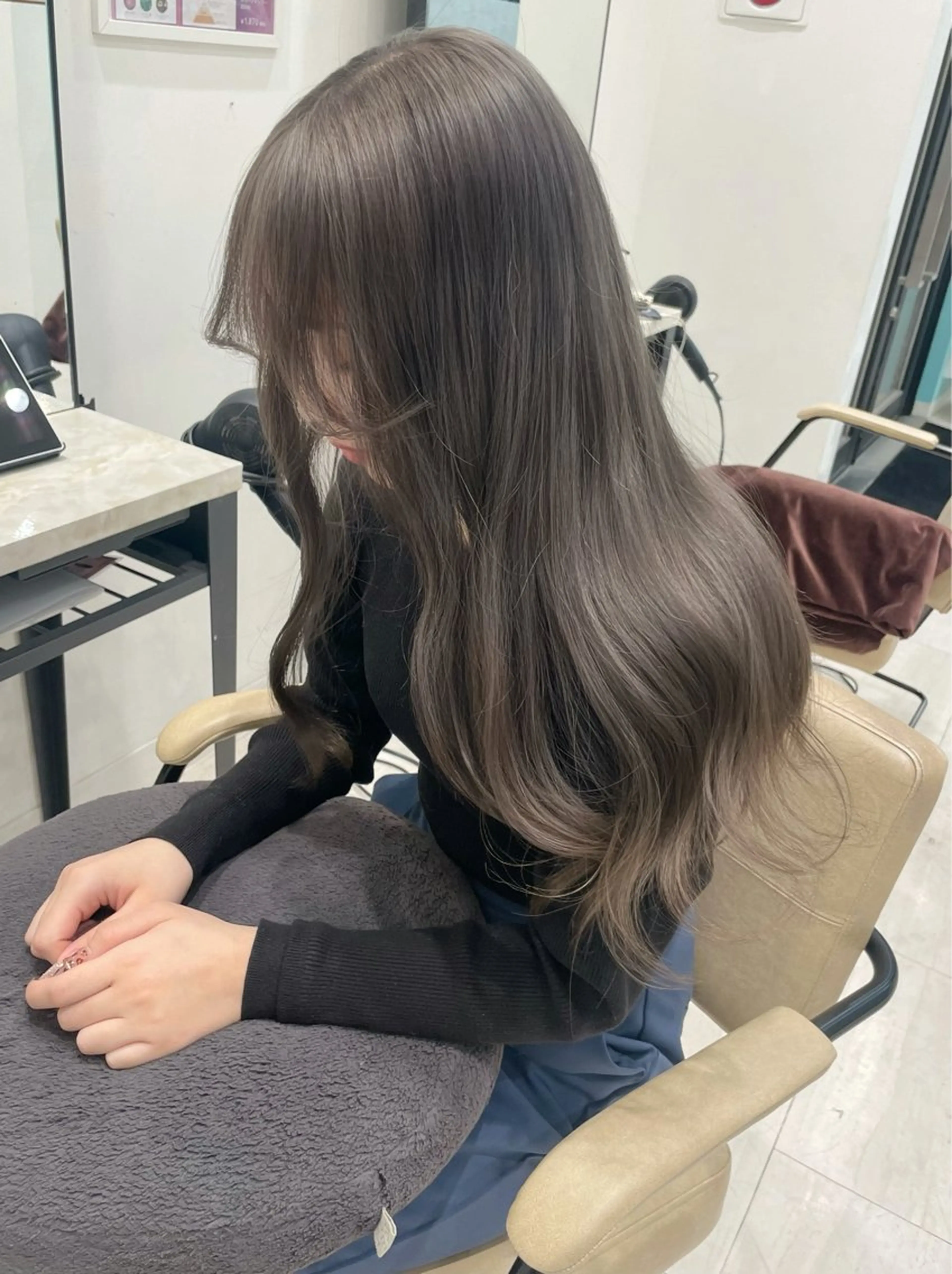 【伸ばしてる方にオススメ♡】カラー＋3stepトリートメントの写真