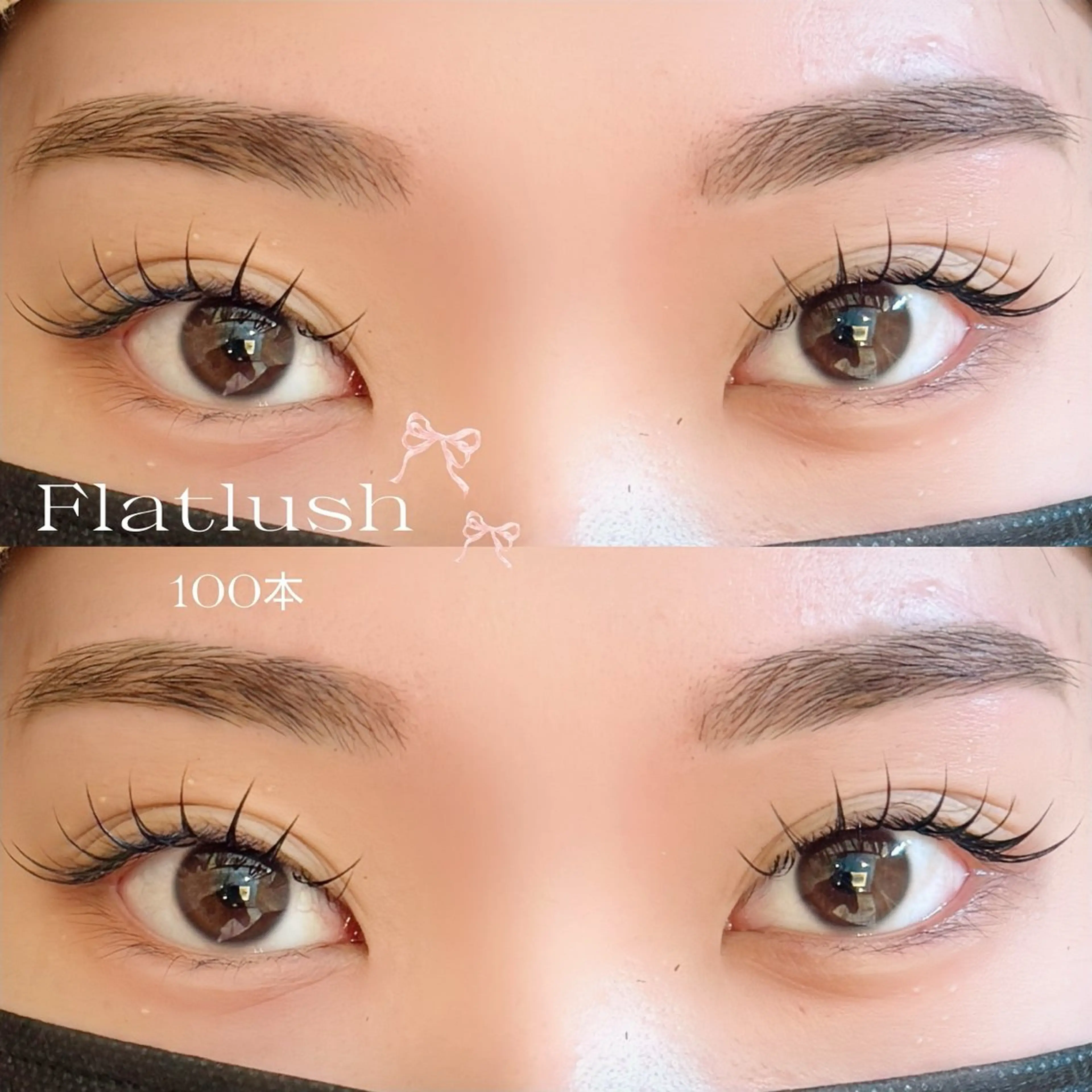 マツエク・マツパ フラットラッシュ 【LED/パリエク】 sakura🍒のマツエク・マツパデザイン