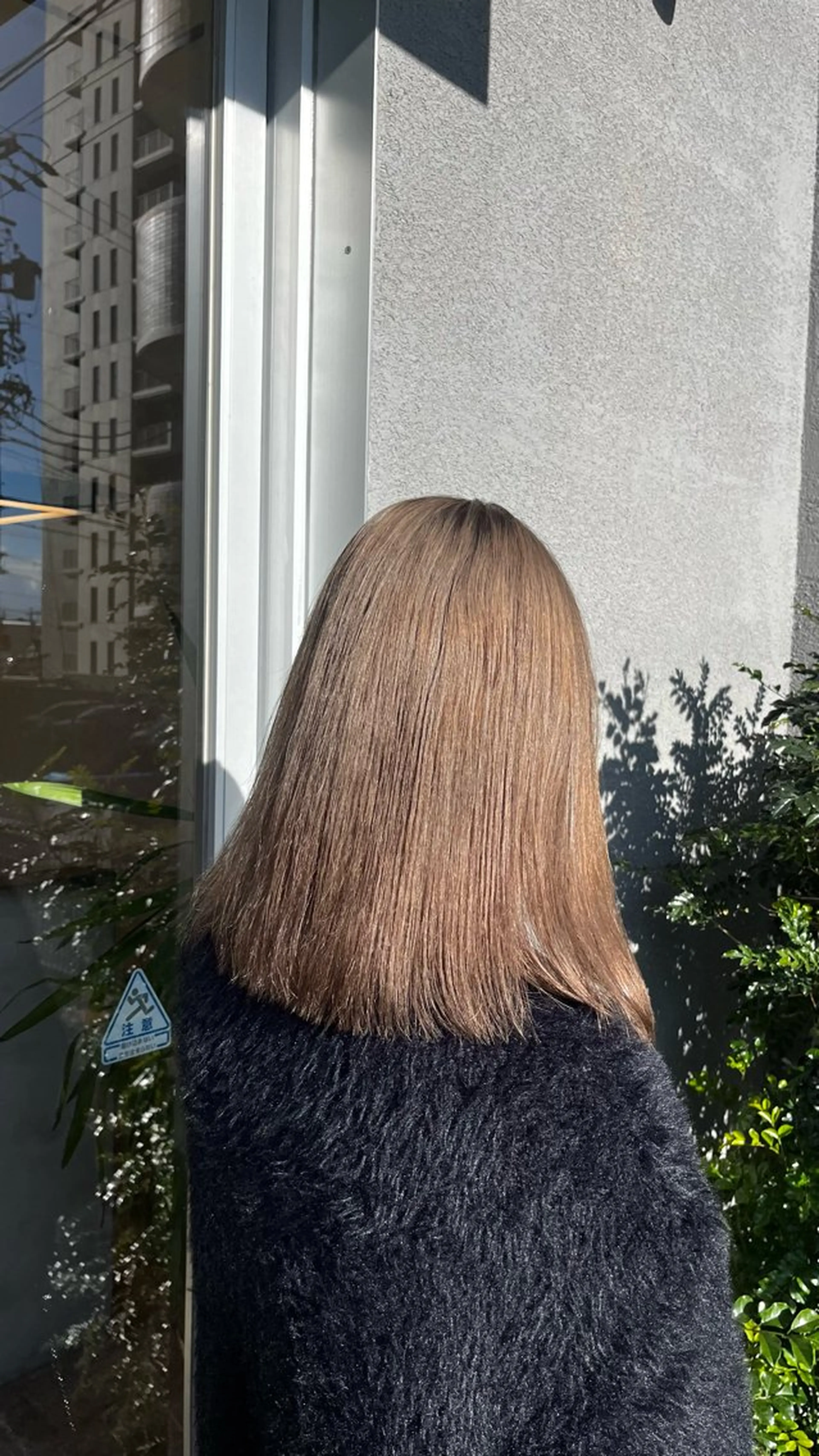 セミロング カラー 坂下 かのんのヘアスタイル