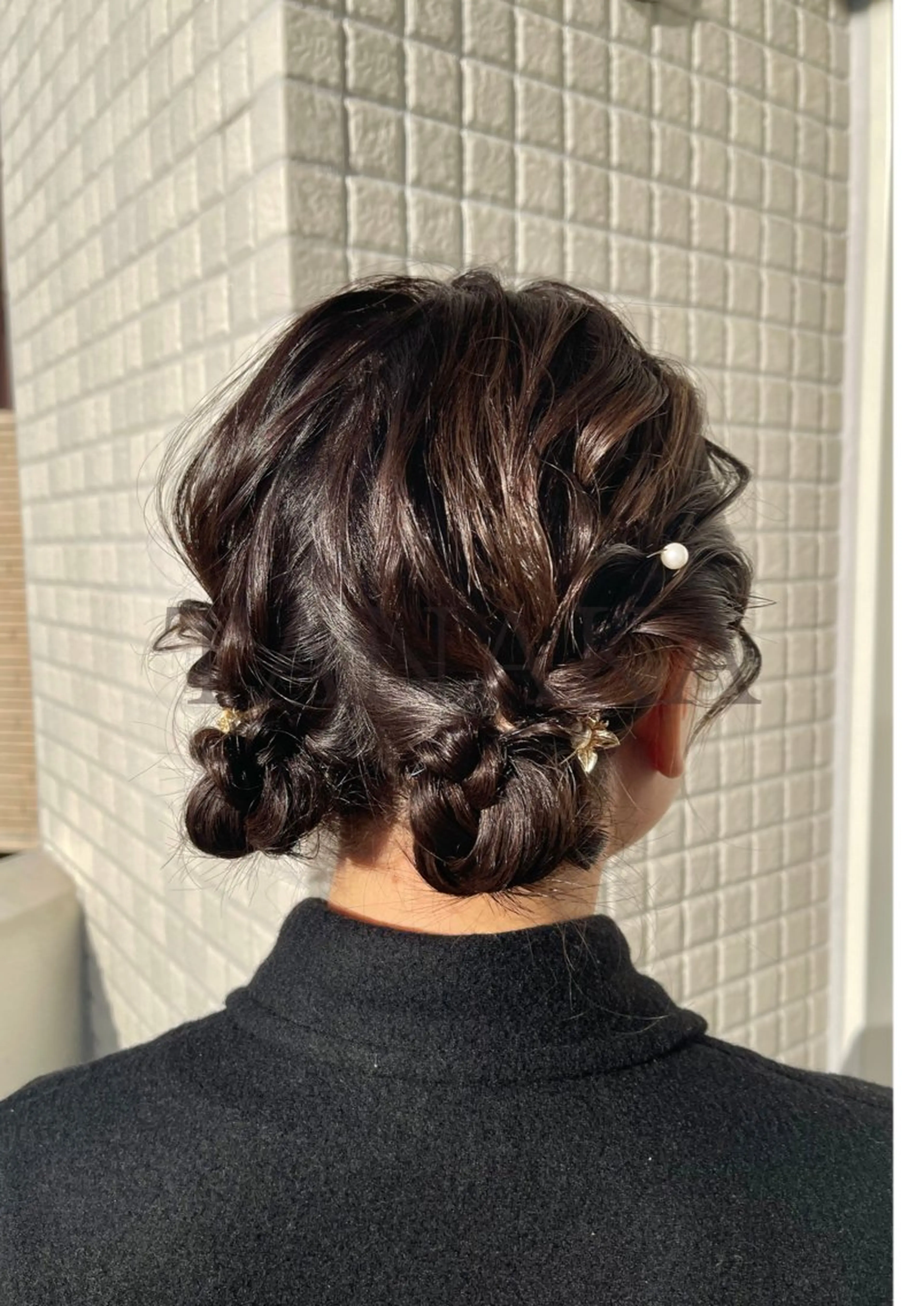 ヘアアレンジ ポニーテール 結婚式・ブライダル 卒業式のヘアスタイル ヘアセット charm《銀座》 ヘアセット/縮毛矯正のヘアスタイル