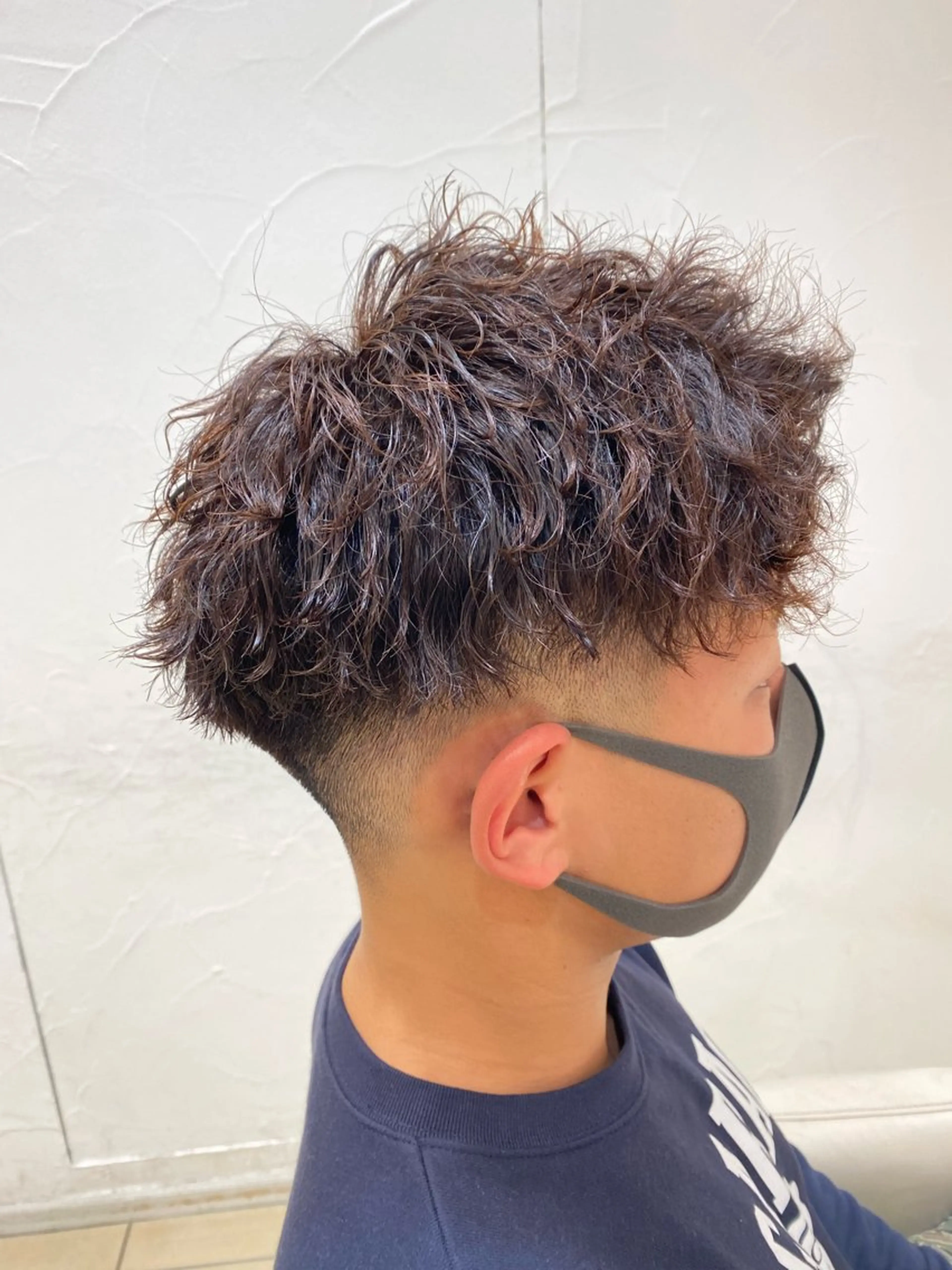 ショート パーマ メンズ カット パーマ メンズ特化型美容師 栗山勇人のヘアスタイル