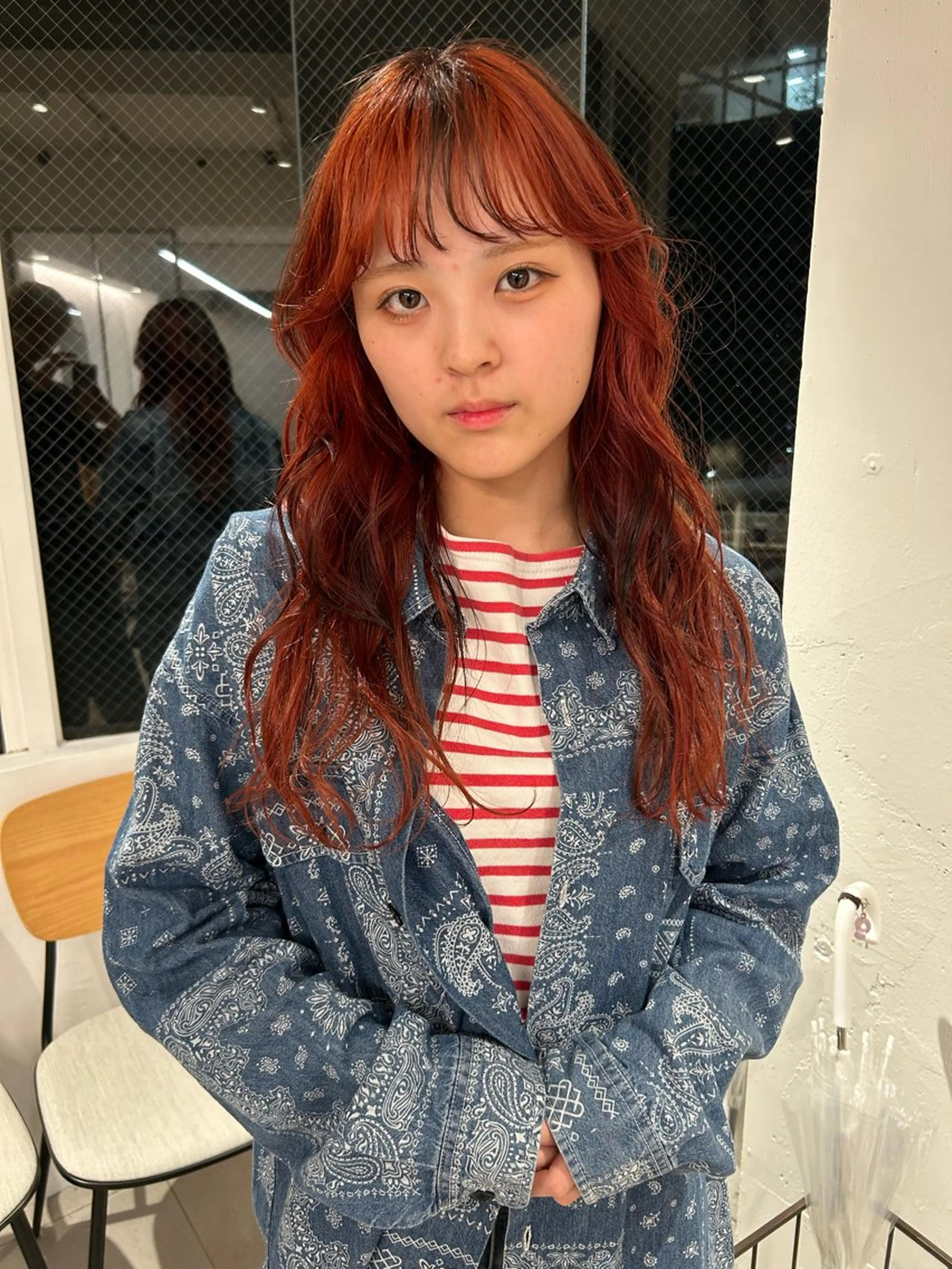 ロング カラー ヘアカラー トリートメント ケアパーマ/ケアブリ ーチdaisukeのヘアスタイル