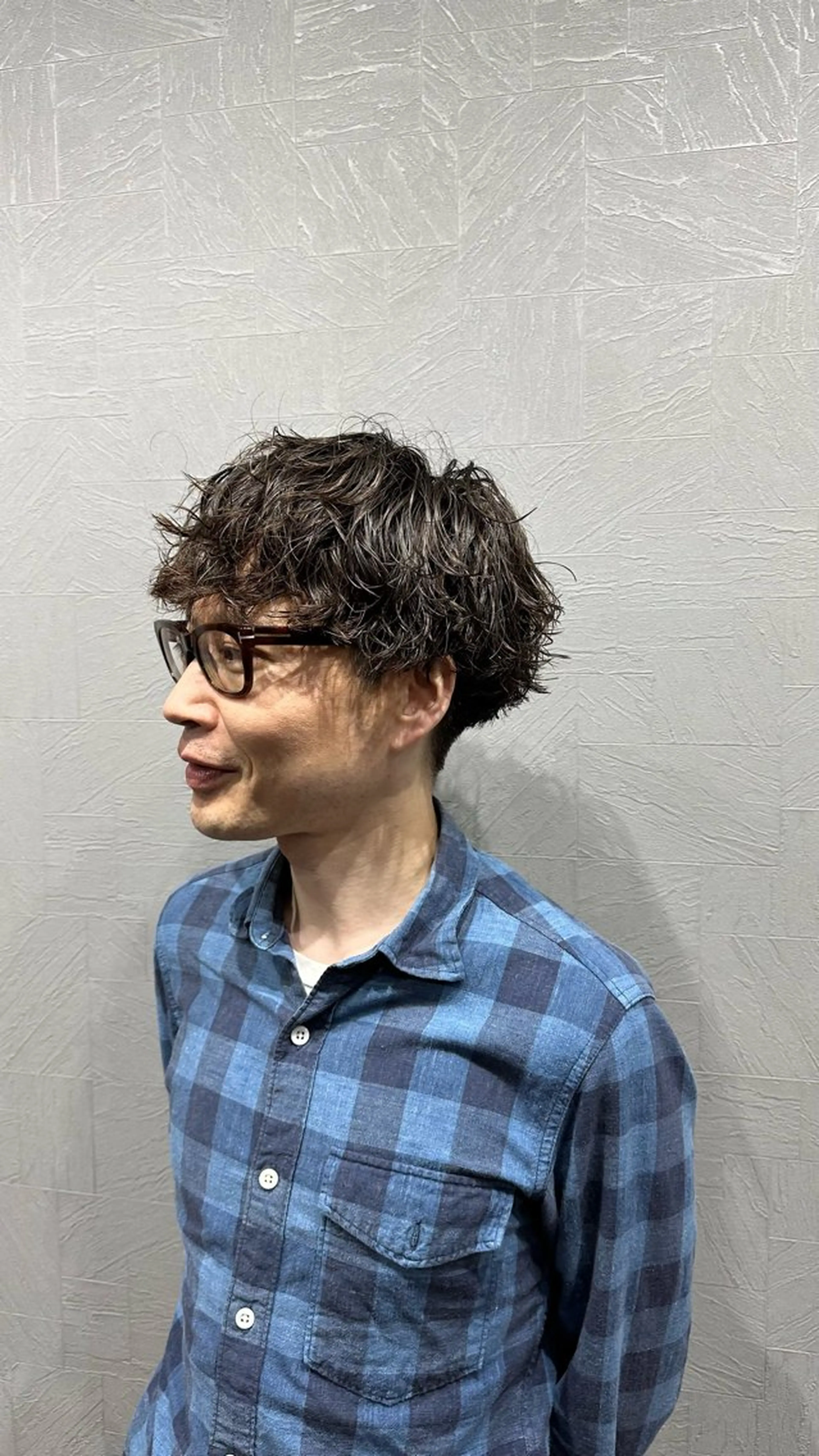 ミディアム パーマ メンズ カット パーマ 💈メンズパーマ💈 ナカザワ　　リョウのヘアスタイル