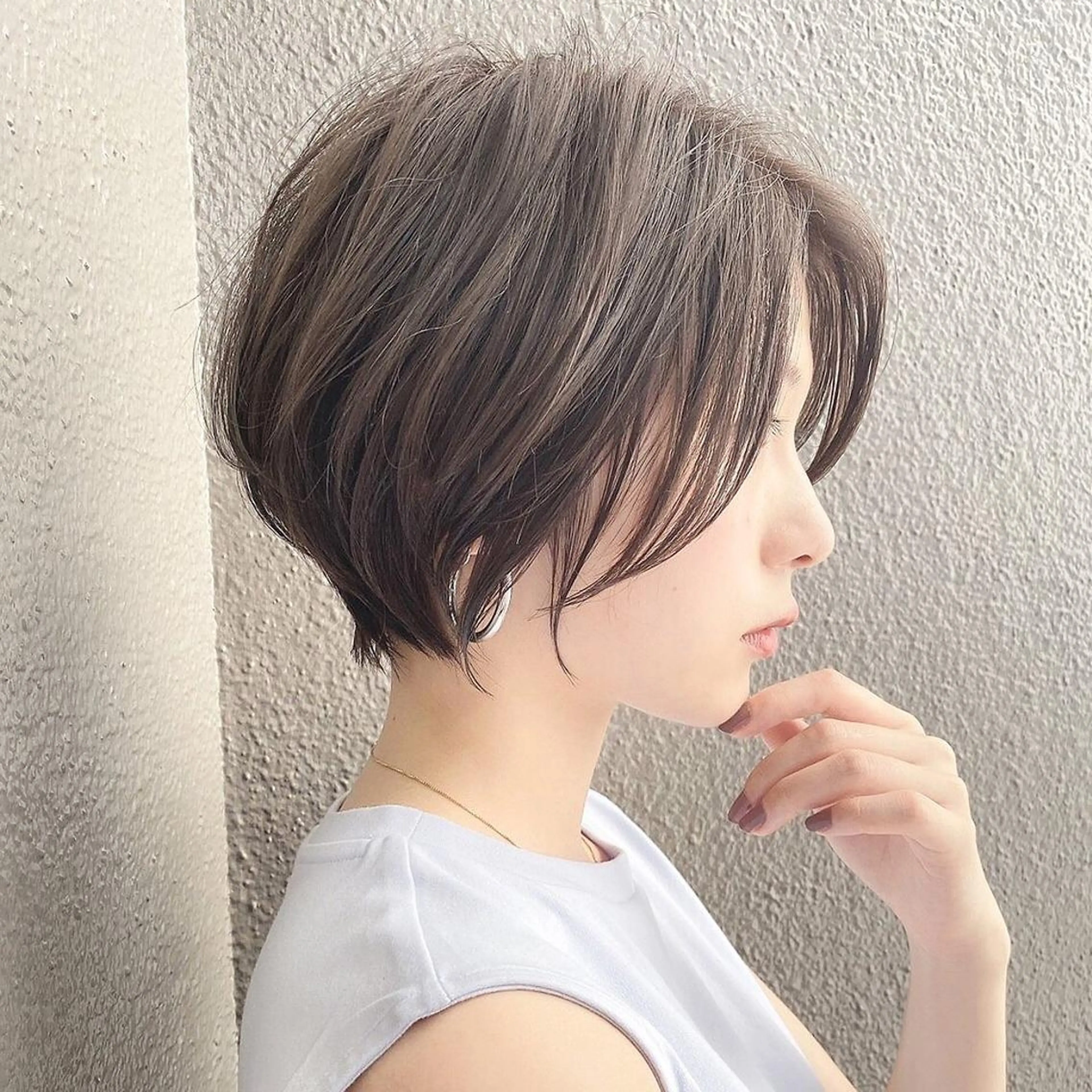 ショート カラー ヘアアレンジ 仙台Ｉ韓国レイヤー Ｉ髪質改善Ｉ伊藤拓海のヘアスタイル